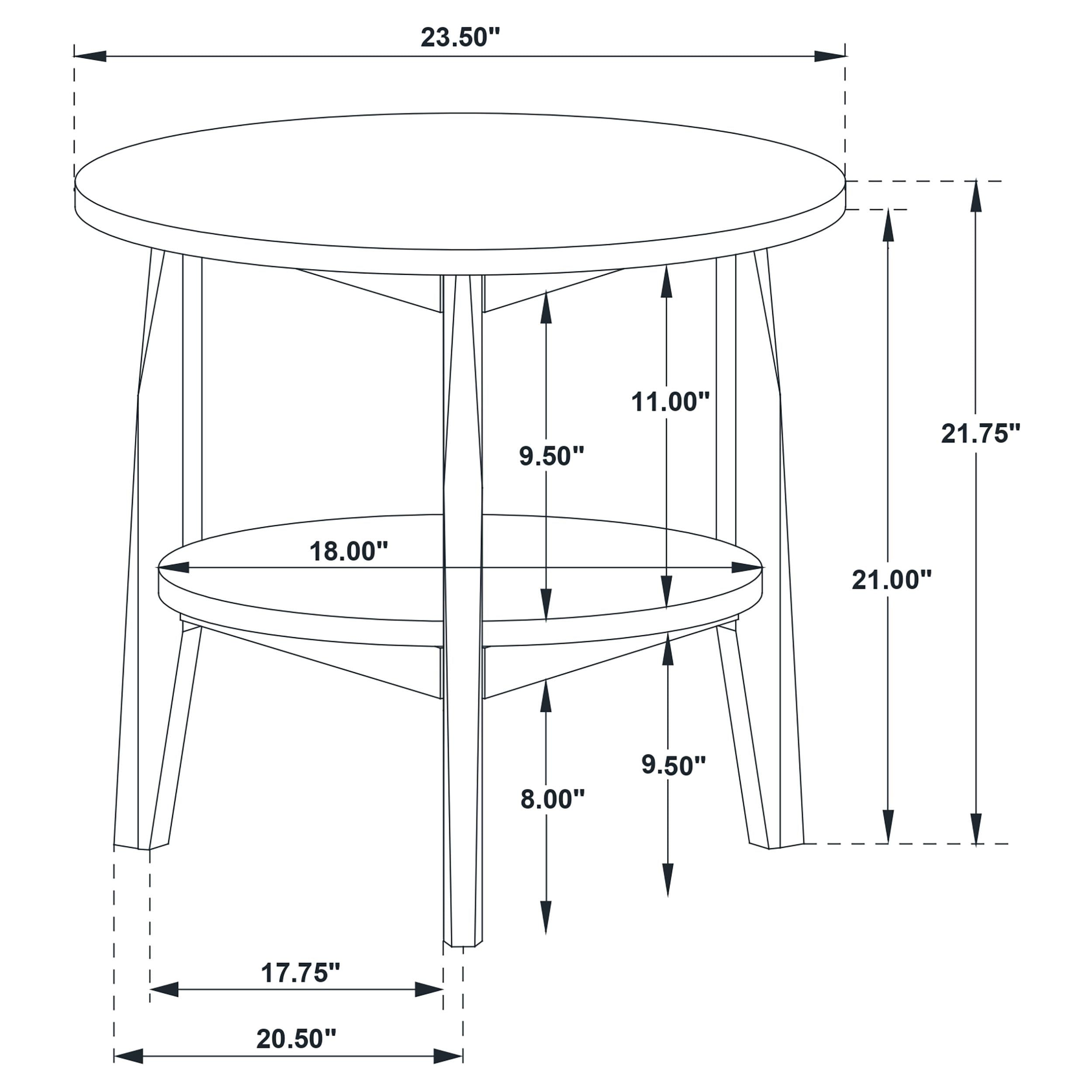  Coaster Furniture Bradley 706448-S3 3-Piece Round SmartTop Coffee Table Set - Grey/Natural IMAGE 12