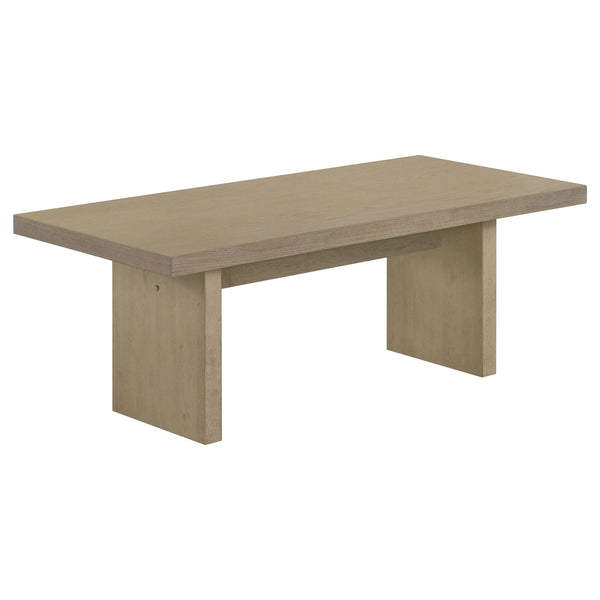 Coaster Furniture Decker 706468 47-Inch Rectangular Coffee Table - Natural Oak