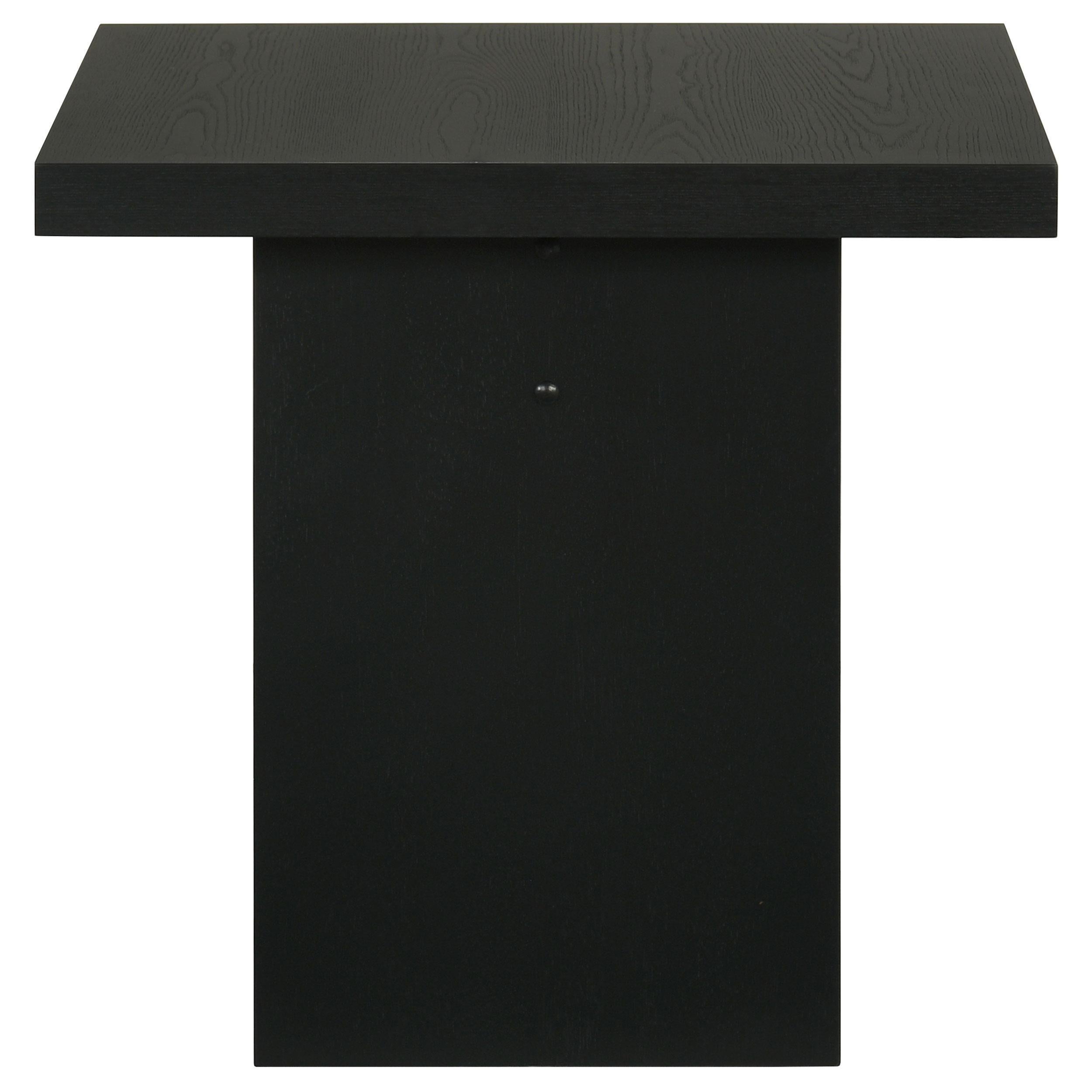 Coaster Furniture Decker 706477 Square Occasional End Table - Black IMAGE 3