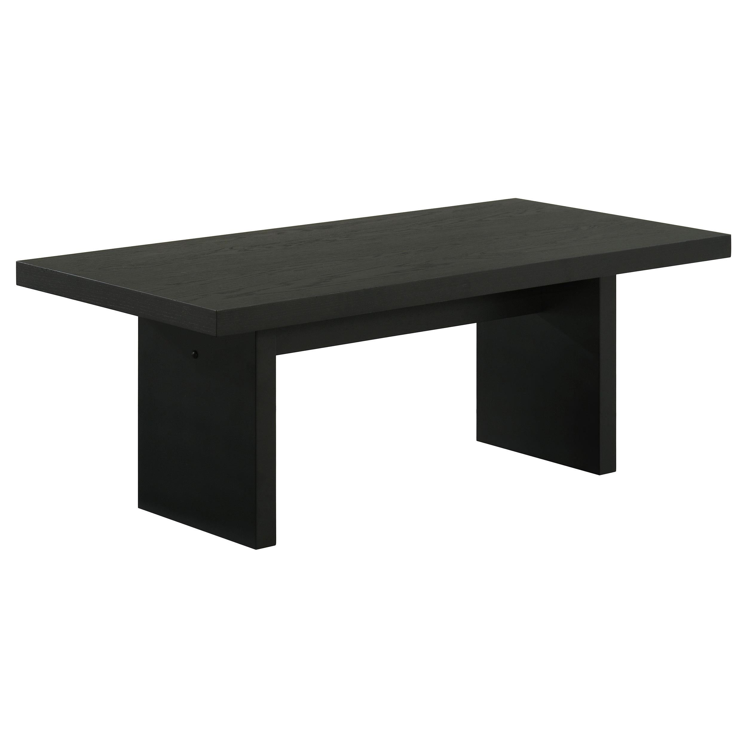  Coaster Furniture Decker 706478 47-Inch Rectangular Coffee Table - Black IMAGE 1