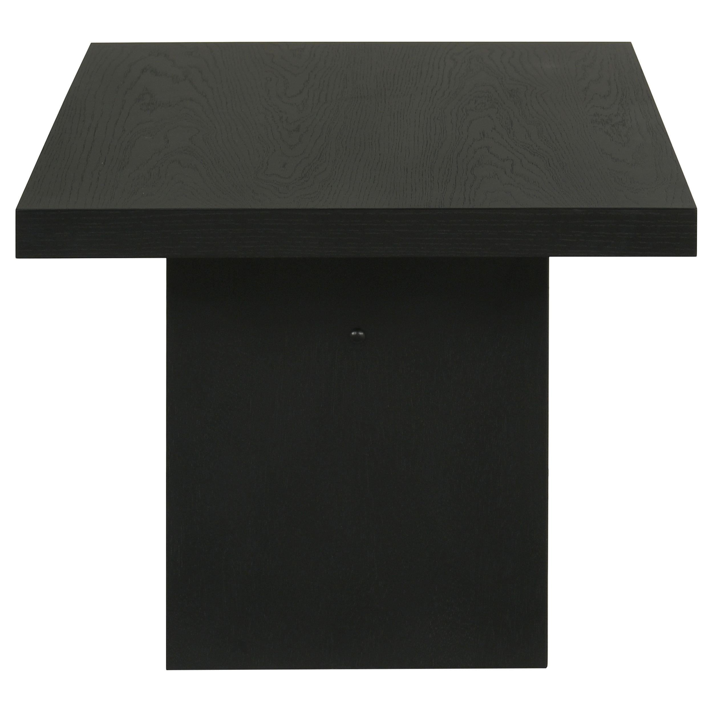  Coaster Furniture Decker 706478 47-Inch Rectangular Coffee Table - Black IMAGE 3