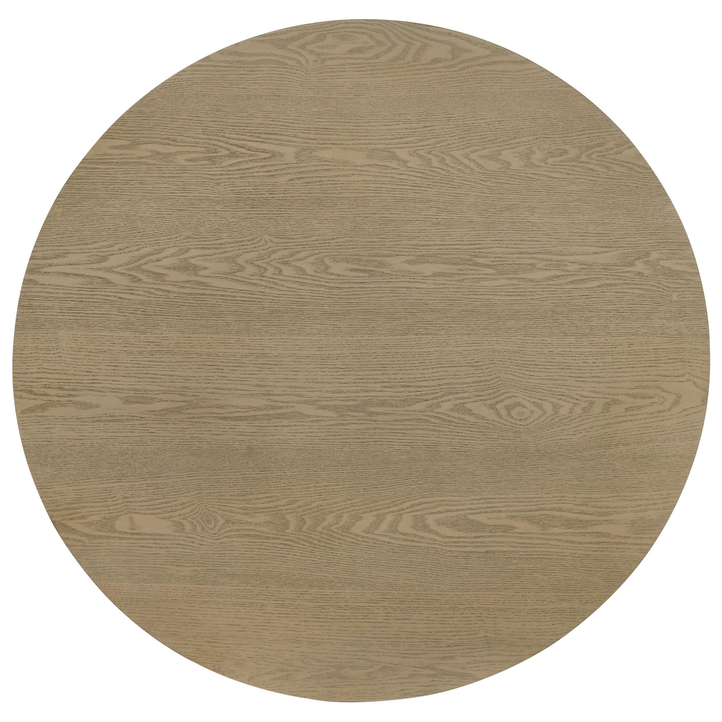  Coaster Furniture Hamlyn 706498 Round Fluted Occasional Coffee Table - Natural Oak IMAGE 4