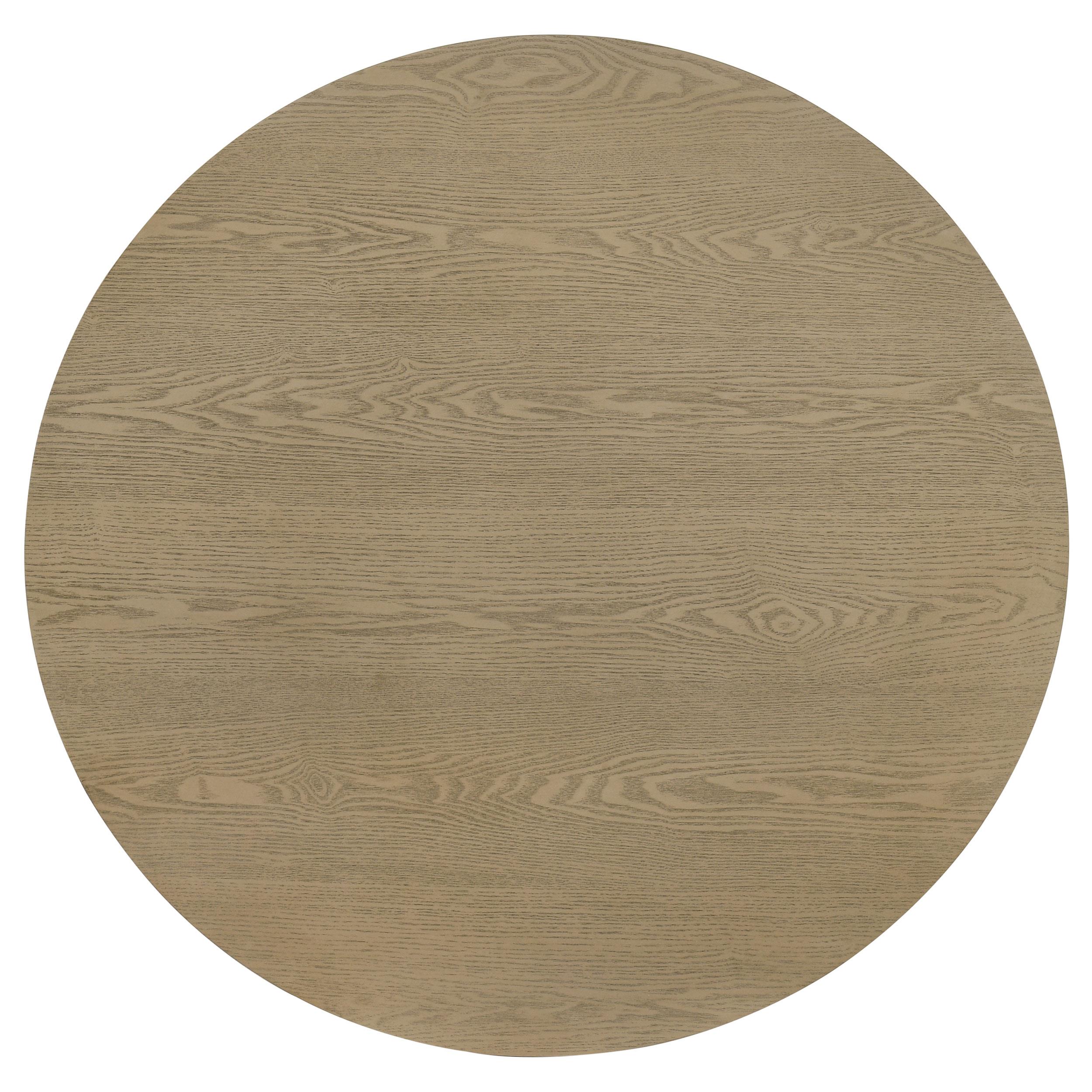  Coaster Furniture Hamlyn 706498-S2 2-piece Round Fluted Coffee and End Table Set - Natural Oak IMAGE 8