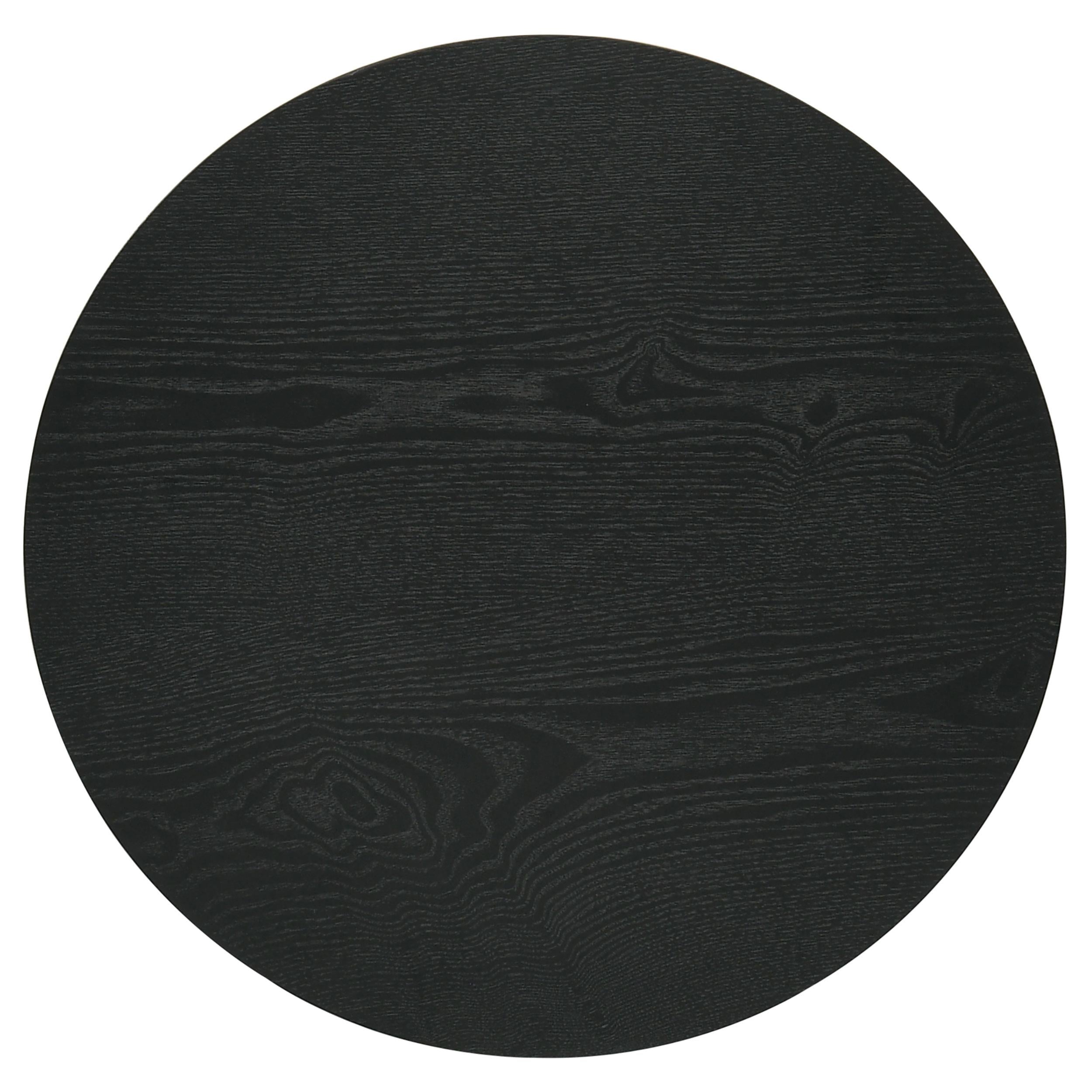  Coaster Furniture Hamlyn 706507 Round Fluted Occasional End Table - Black IMAGE 6