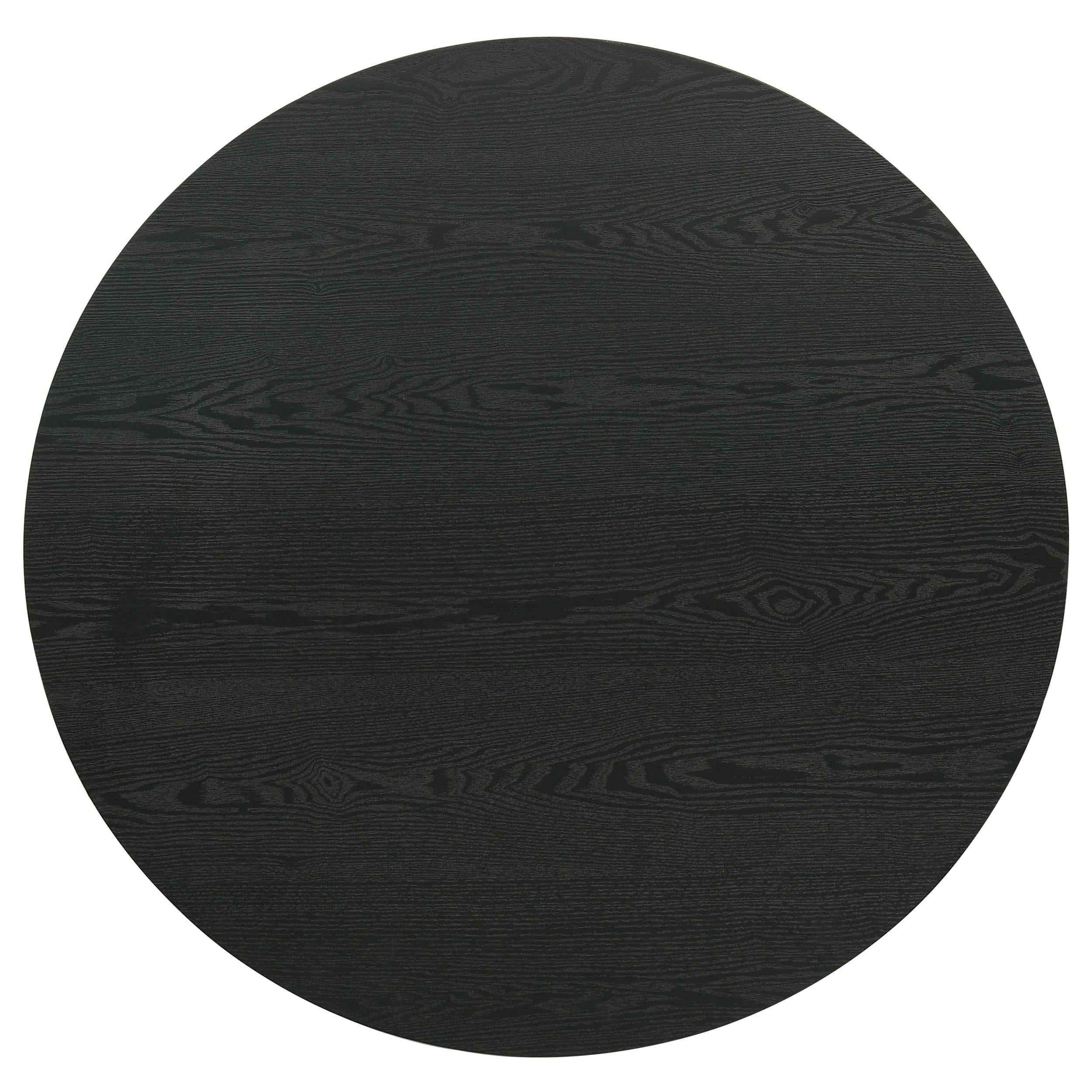  Coaster Furniture Hamlyn 706508 Round Fluted Occasional Coffee Table - Black IMAGE 6