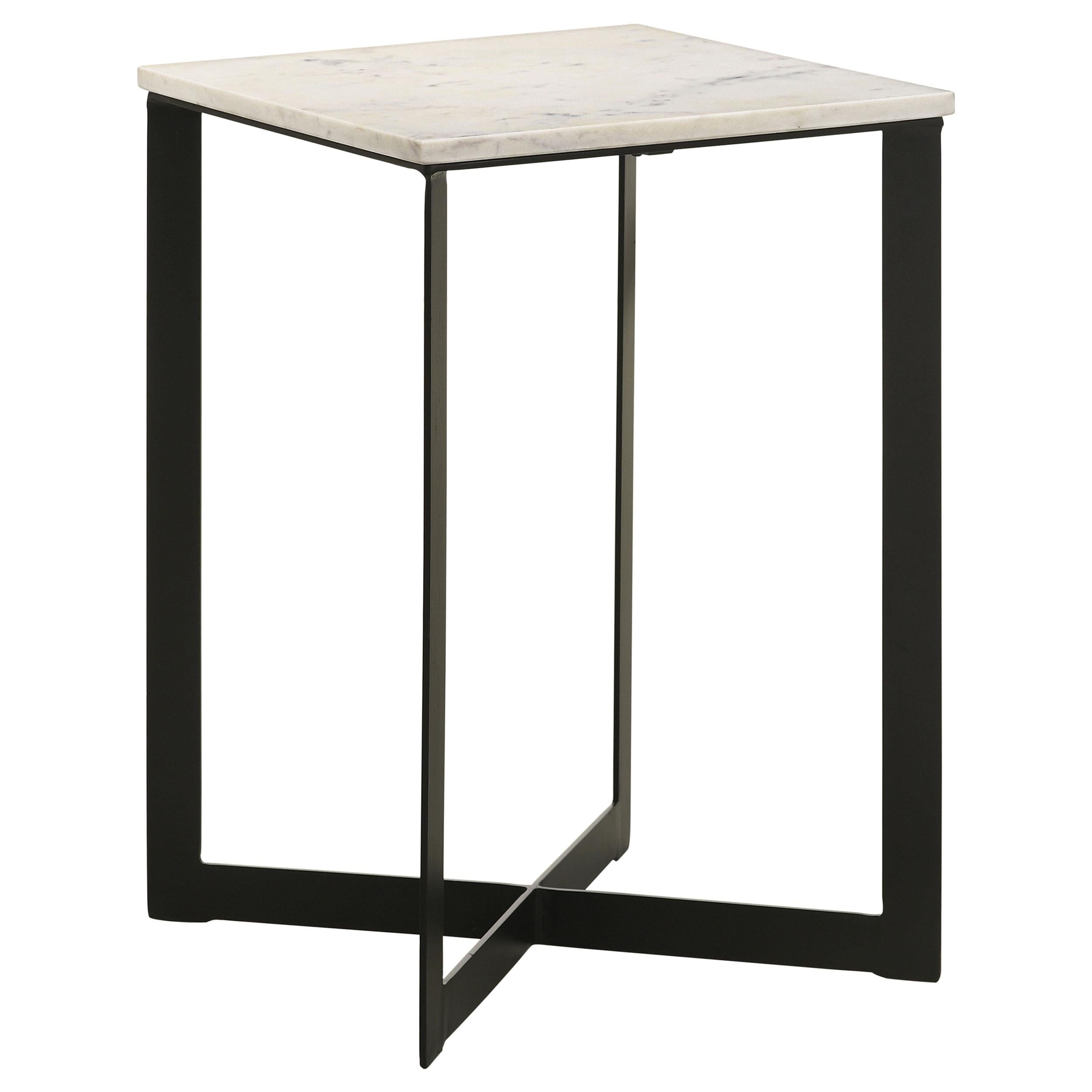 Coaster Furniture Tobin 707698-S3 3-piece Marble Top Coffee and End Table Set - White IMAGE 6