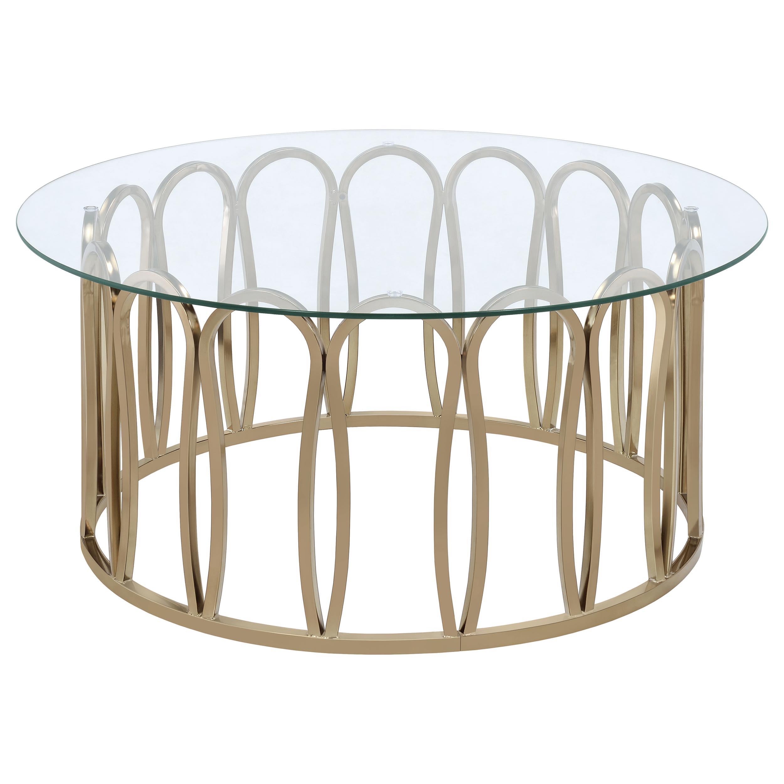  Coaster Furniture Monett 708058-S3 3-piece Coffee and End Table Set - Chocolate Chrome IMAGE 4