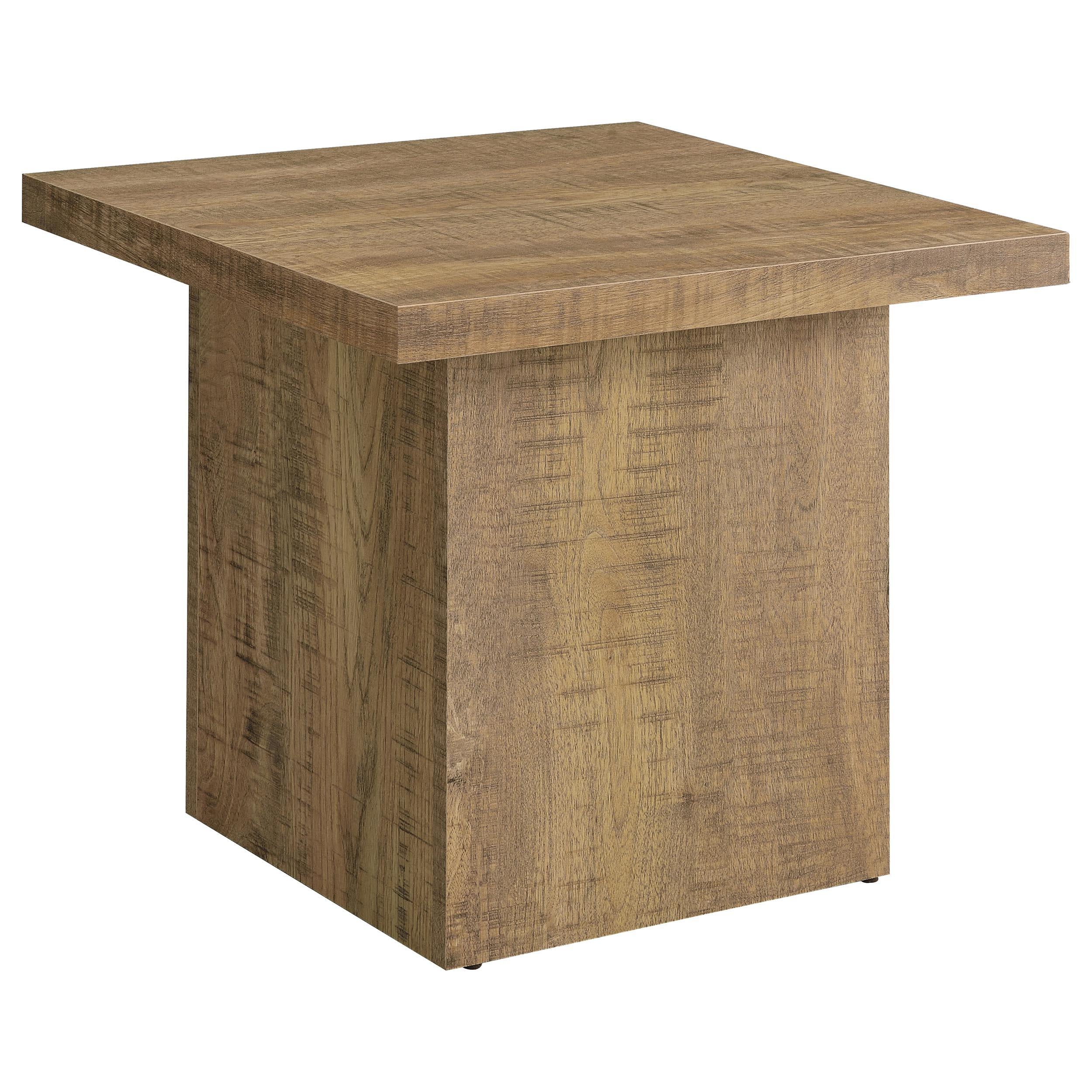  Coaster Furniture Devar 708068-S3 3-piece Square Coffee and End Table Set - Mango IMAGE 2