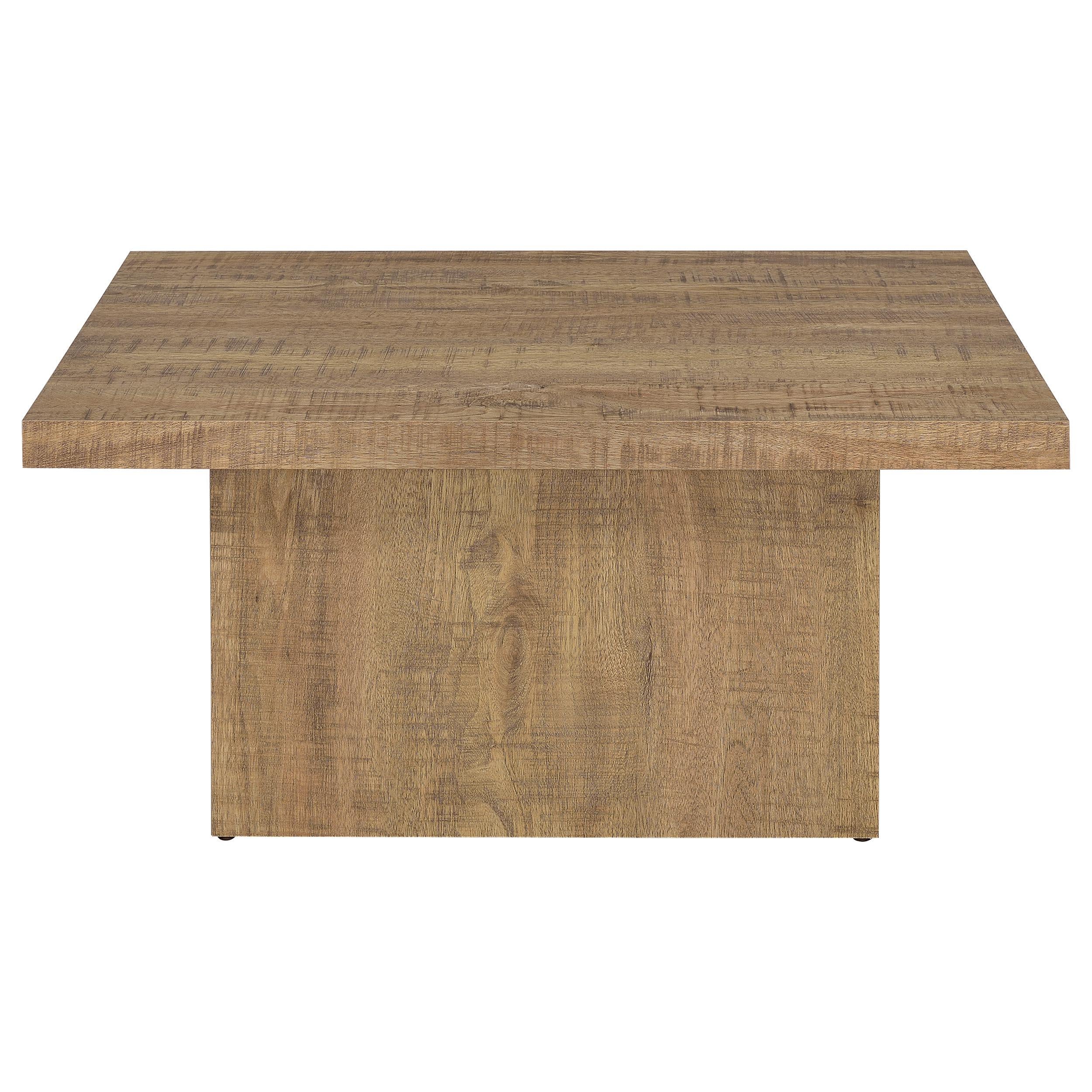  Coaster Furniture Devar 708068-S3 3-piece Square Coffee and End Table Set - Mango IMAGE 3