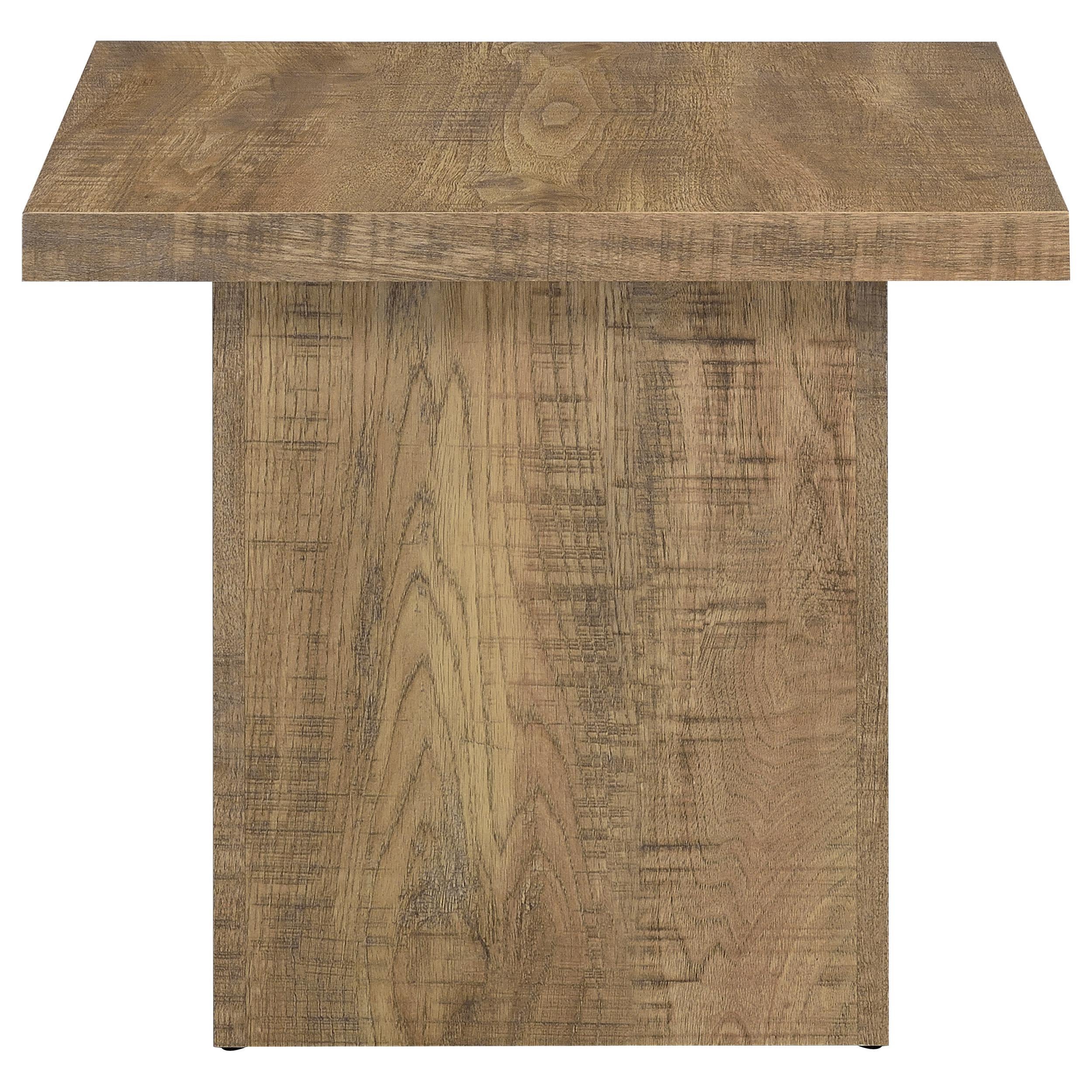  Coaster Furniture Devar 708068-S3 3-piece Square Coffee and End Table Set - Mango IMAGE 5
