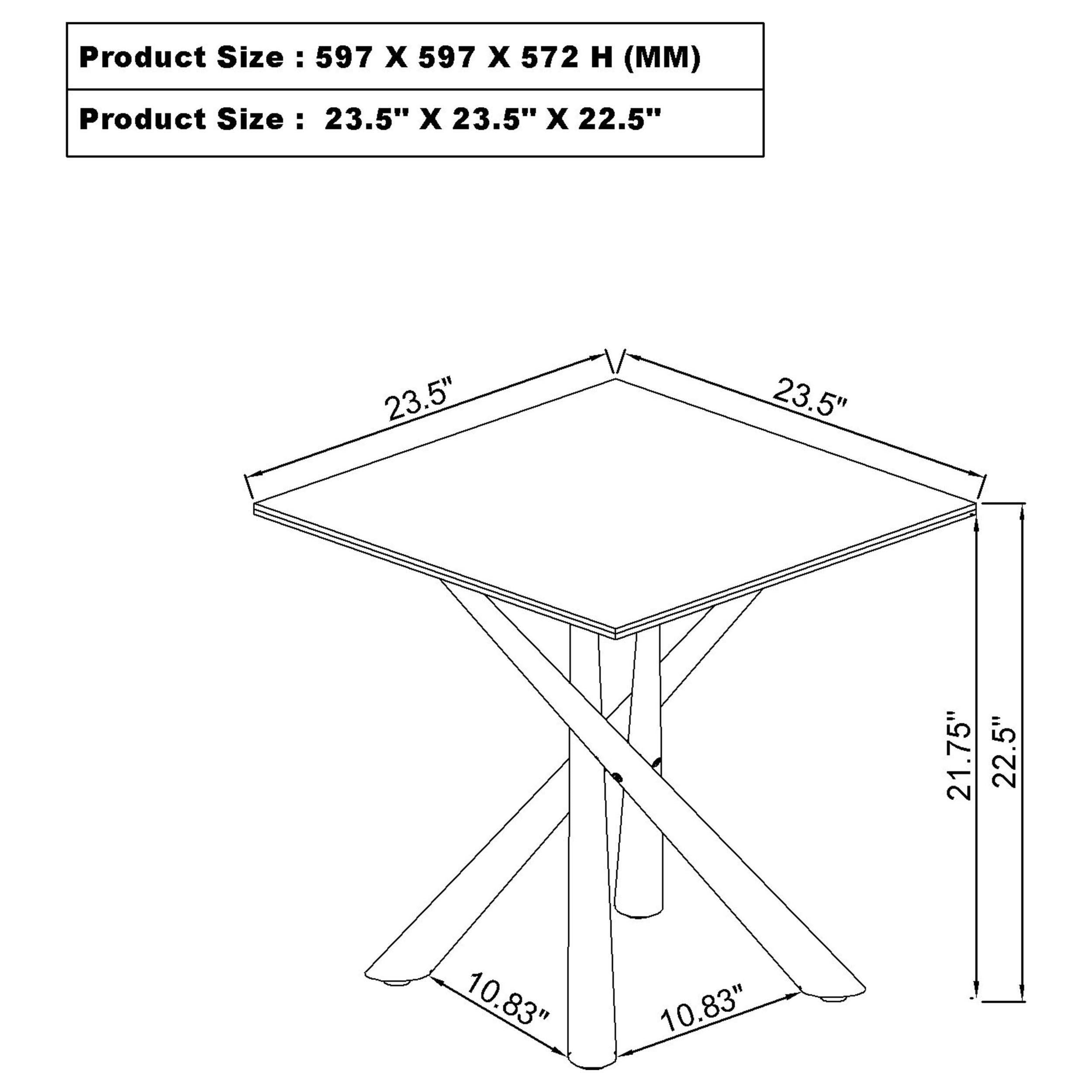  Coaster Furniture Carvell 708138-S2 2-piece Square Coffee and End Table Set - Mirage White IMAGE 9
