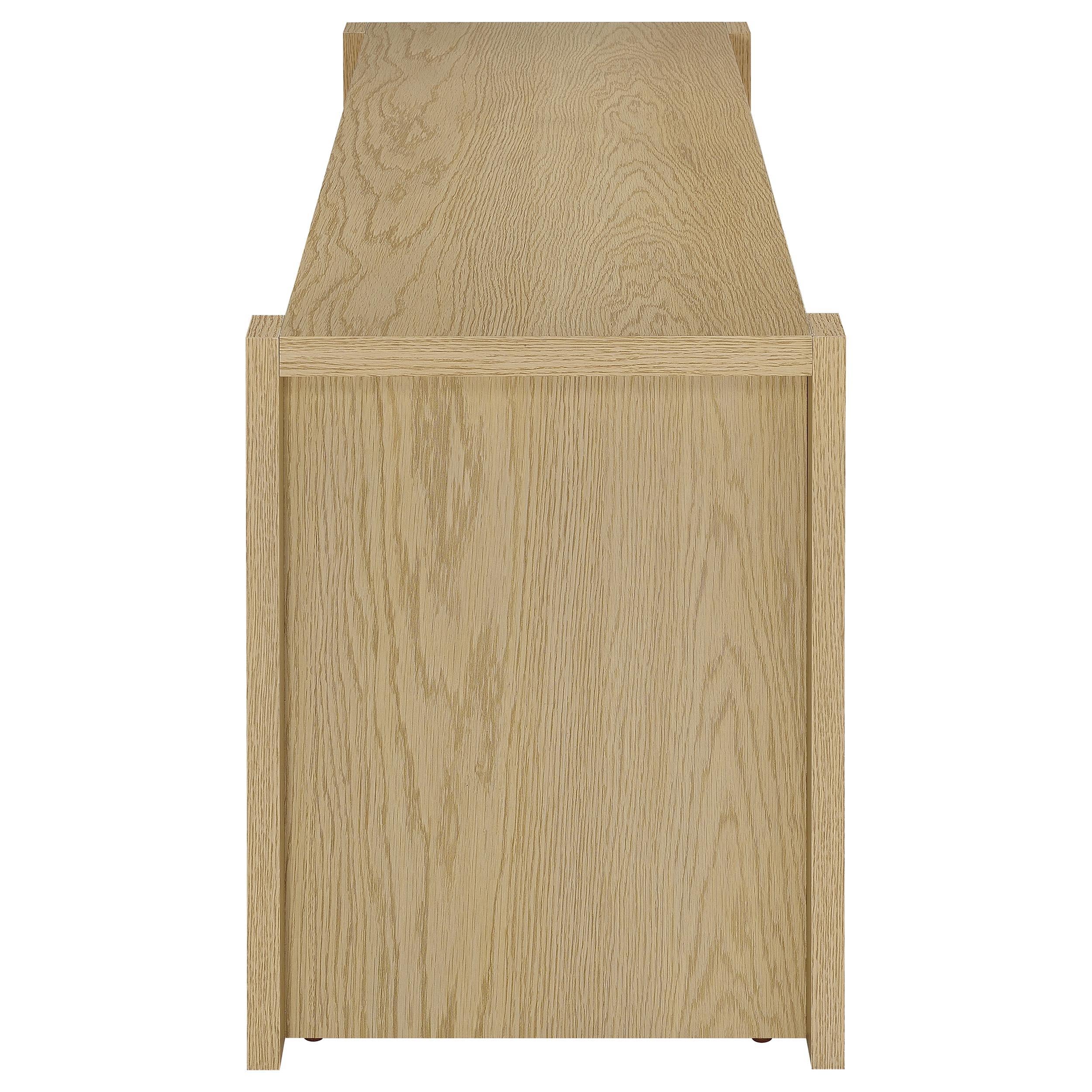  Coaster Furniture Laurelton 708222 60-inch 2-door TV Stand Media Console - Light Oak IMAGE 3