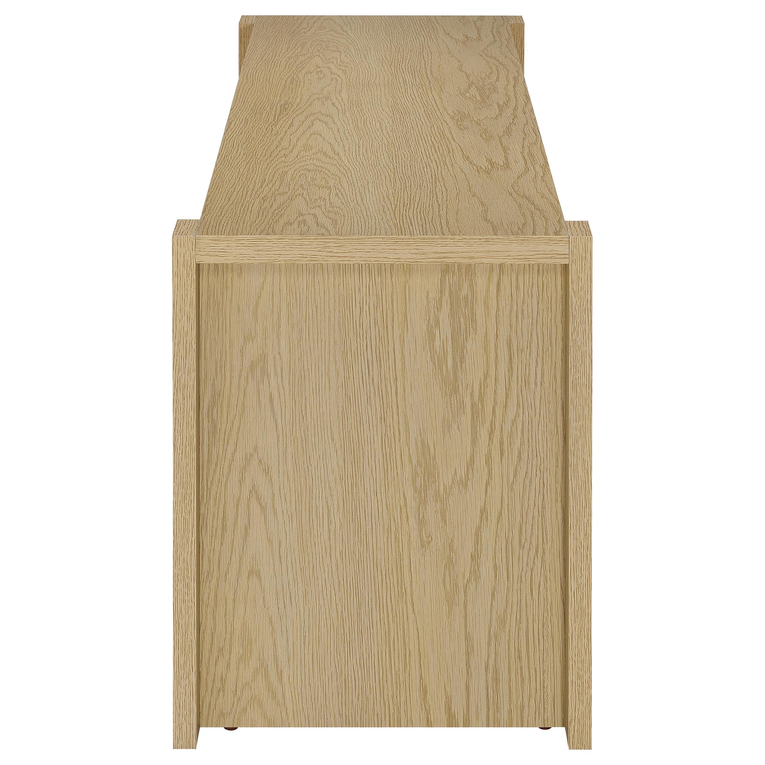  Coaster Furniture Laurelton 708222-SET 3-piece Entertainment Center TV Stand - Light Oak IMAGE 10