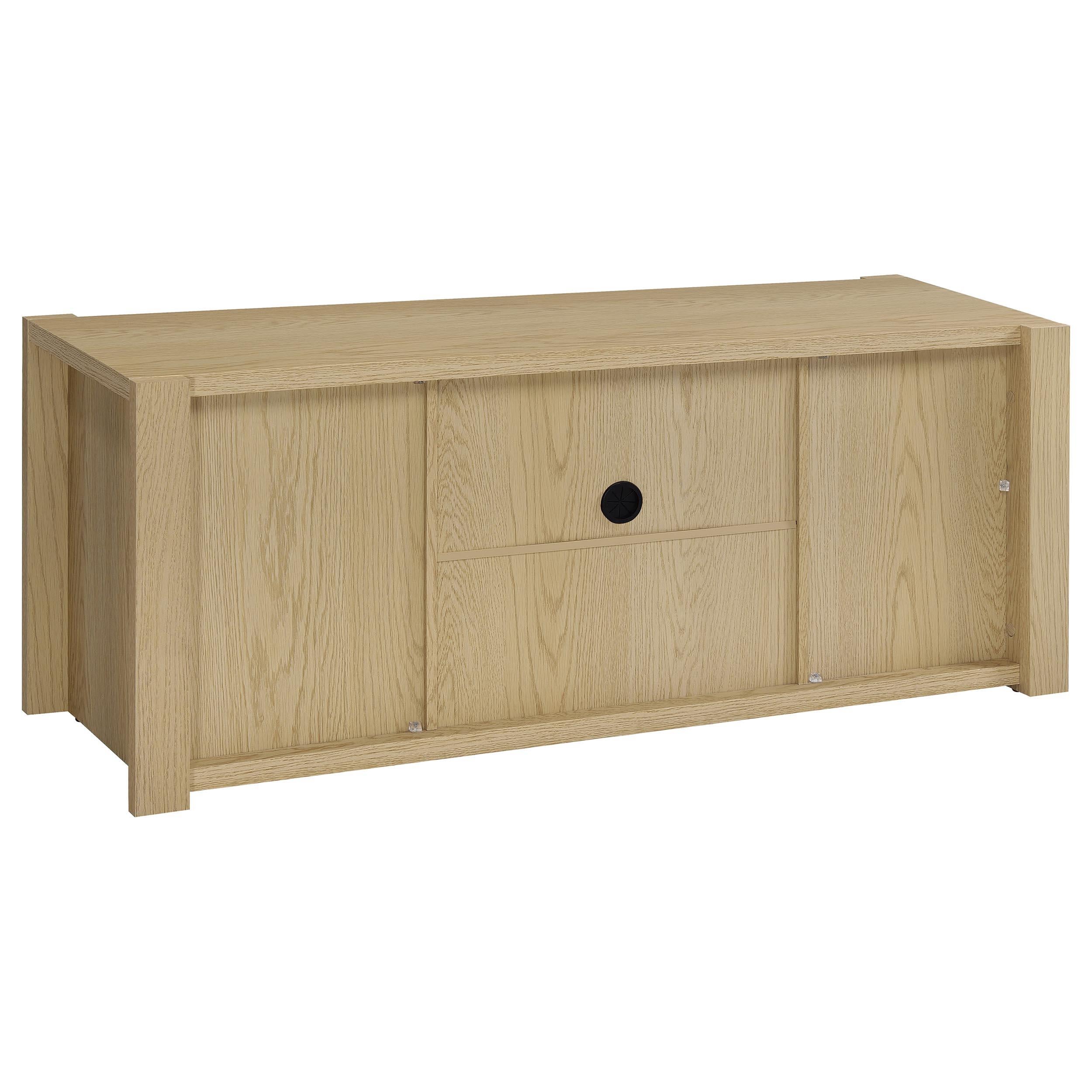  Coaster Furniture Laurelton 708222-SET 3-piece Entertainment Center TV Stand - Light Oak IMAGE 11