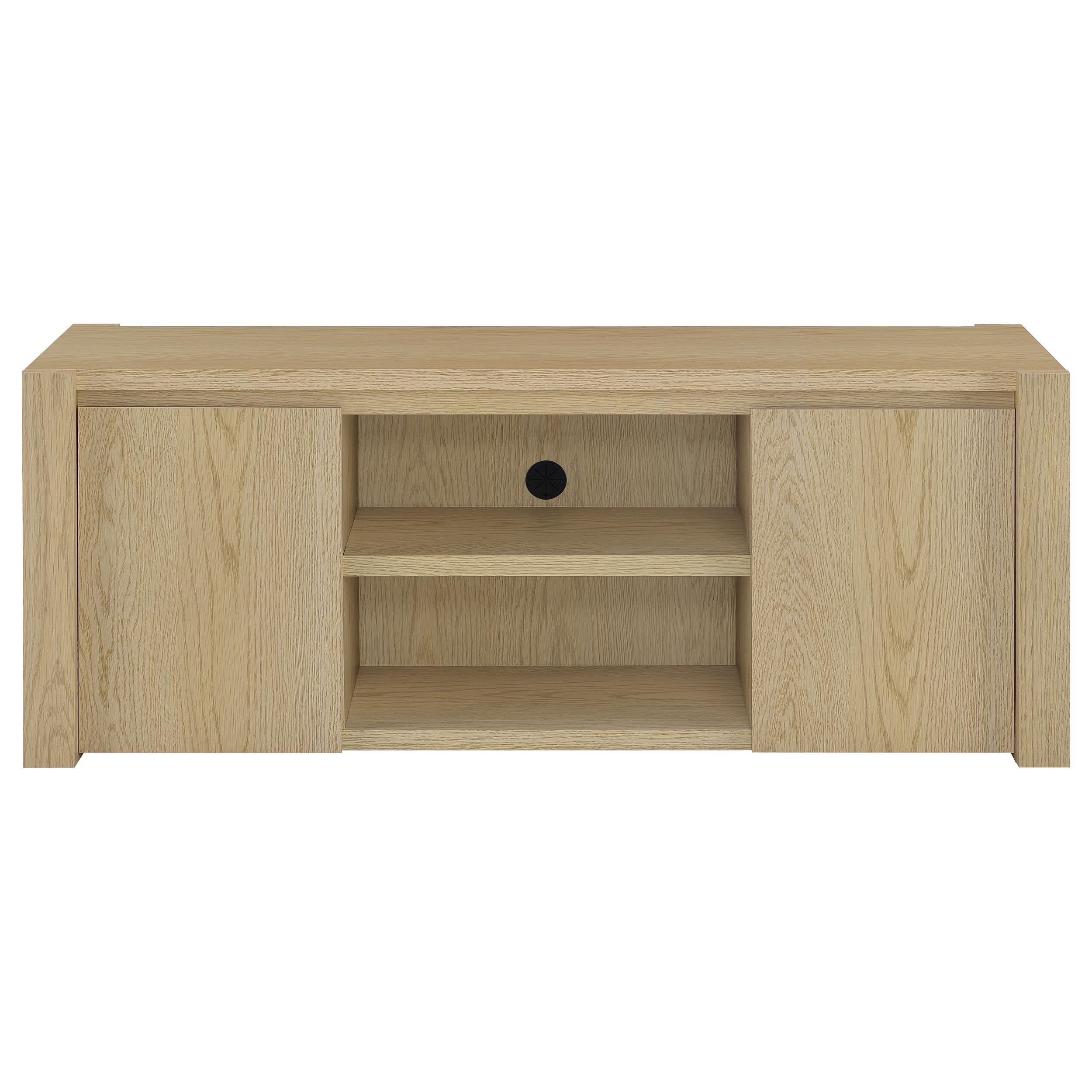  Coaster Furniture Laurelton 708222-SET 3-piece Entertainment Center TV Stand - Light Oak IMAGE 15