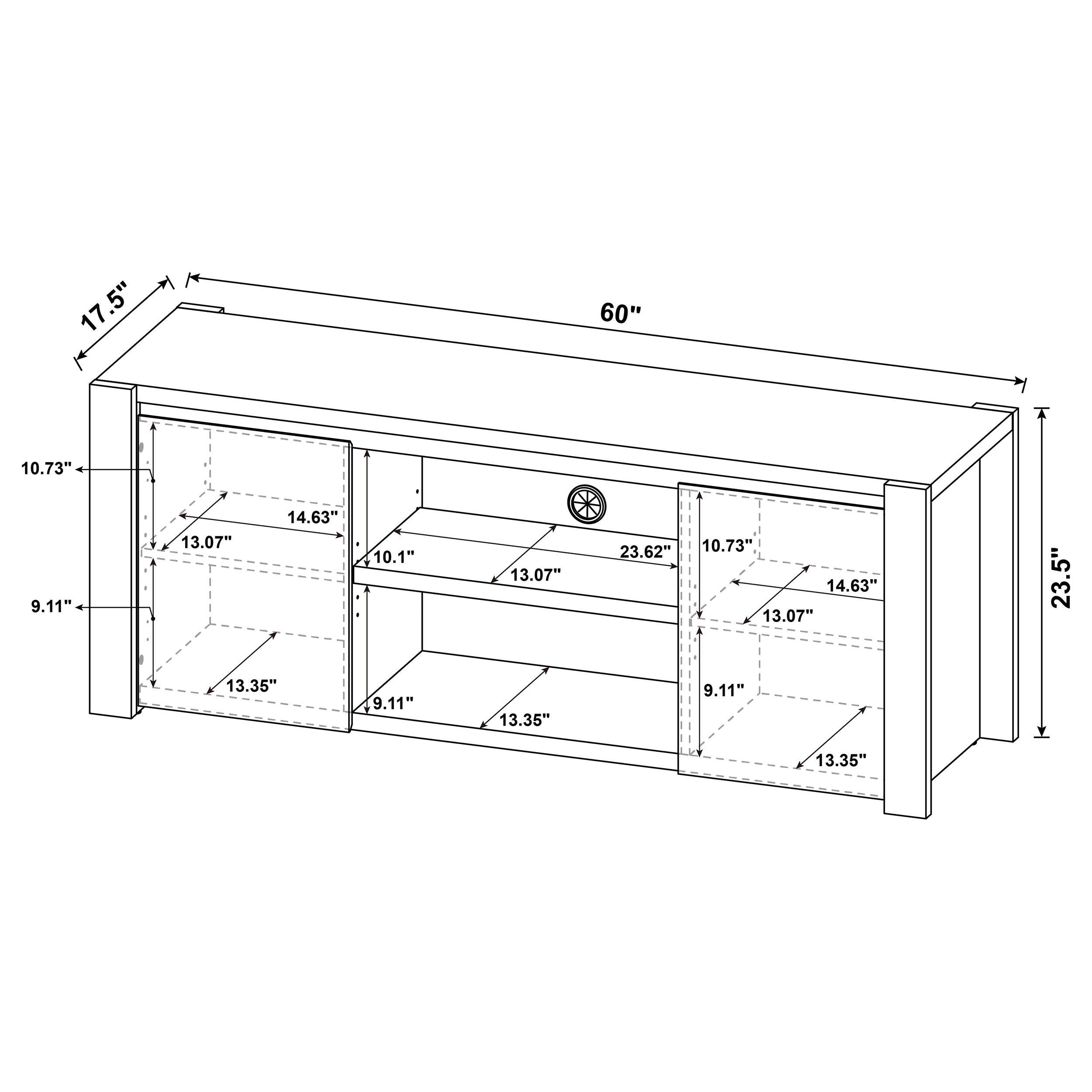  Coaster Furniture Laurelton 708222-SET 3-piece Entertainment Center TV Stand - Light Oak IMAGE 19
