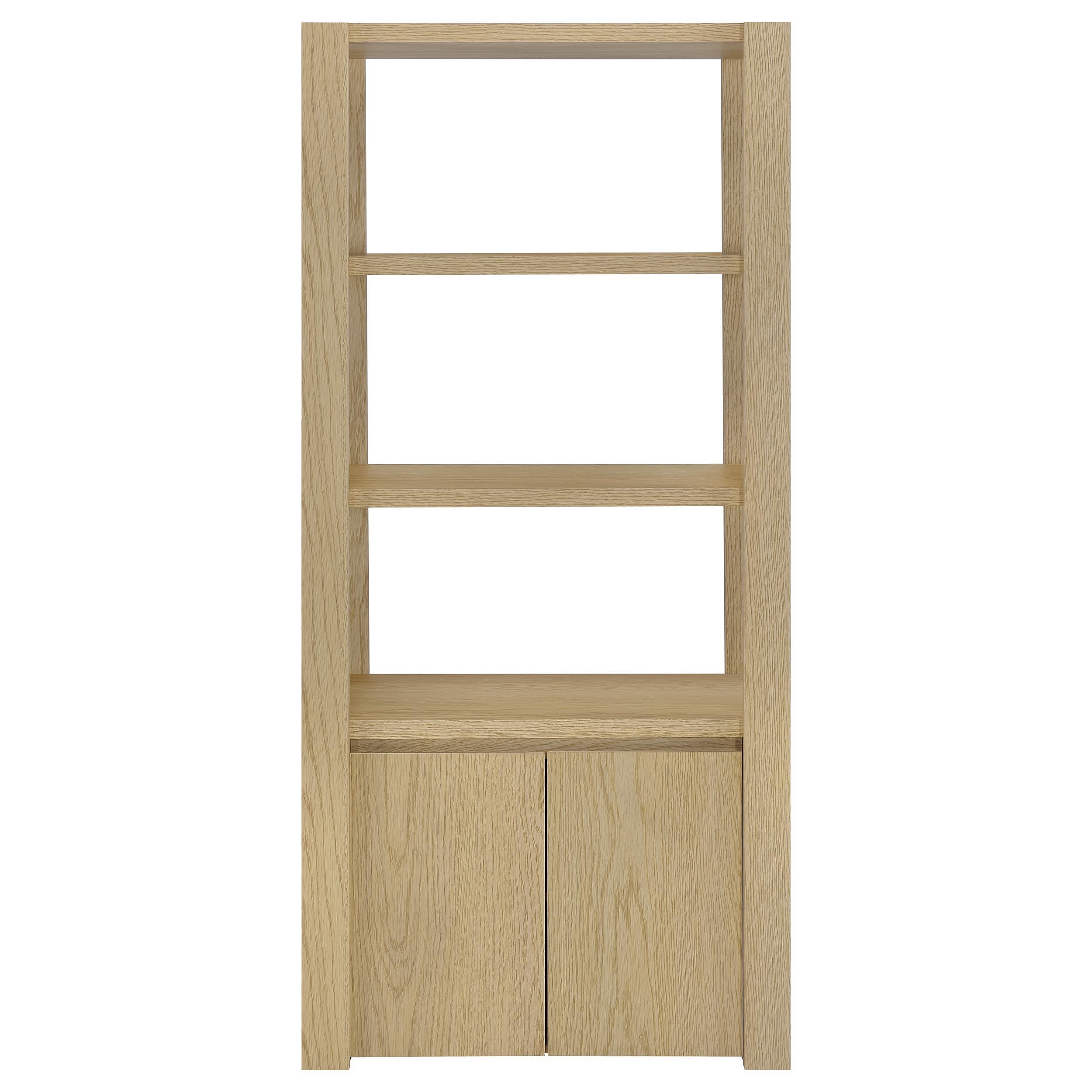  Coaster Furniture Laurelton 708224 3-shelf Media Tower Tall Pier Cabinet - Light Oak IMAGE 11