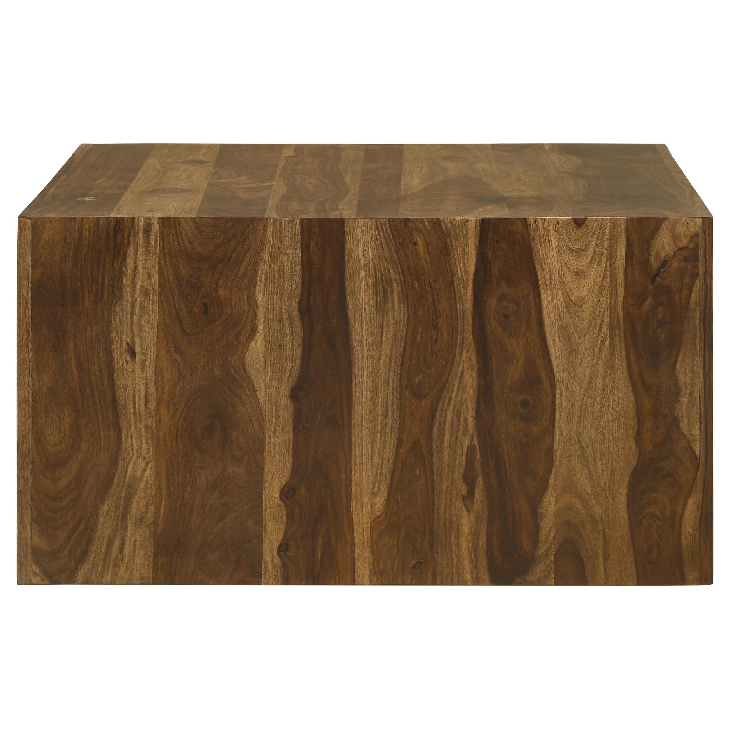  Coaster Furniture Odilia 708418-S2 2-piece Solid Wood Coffee and End Table Set - Auburn IMAGE 4