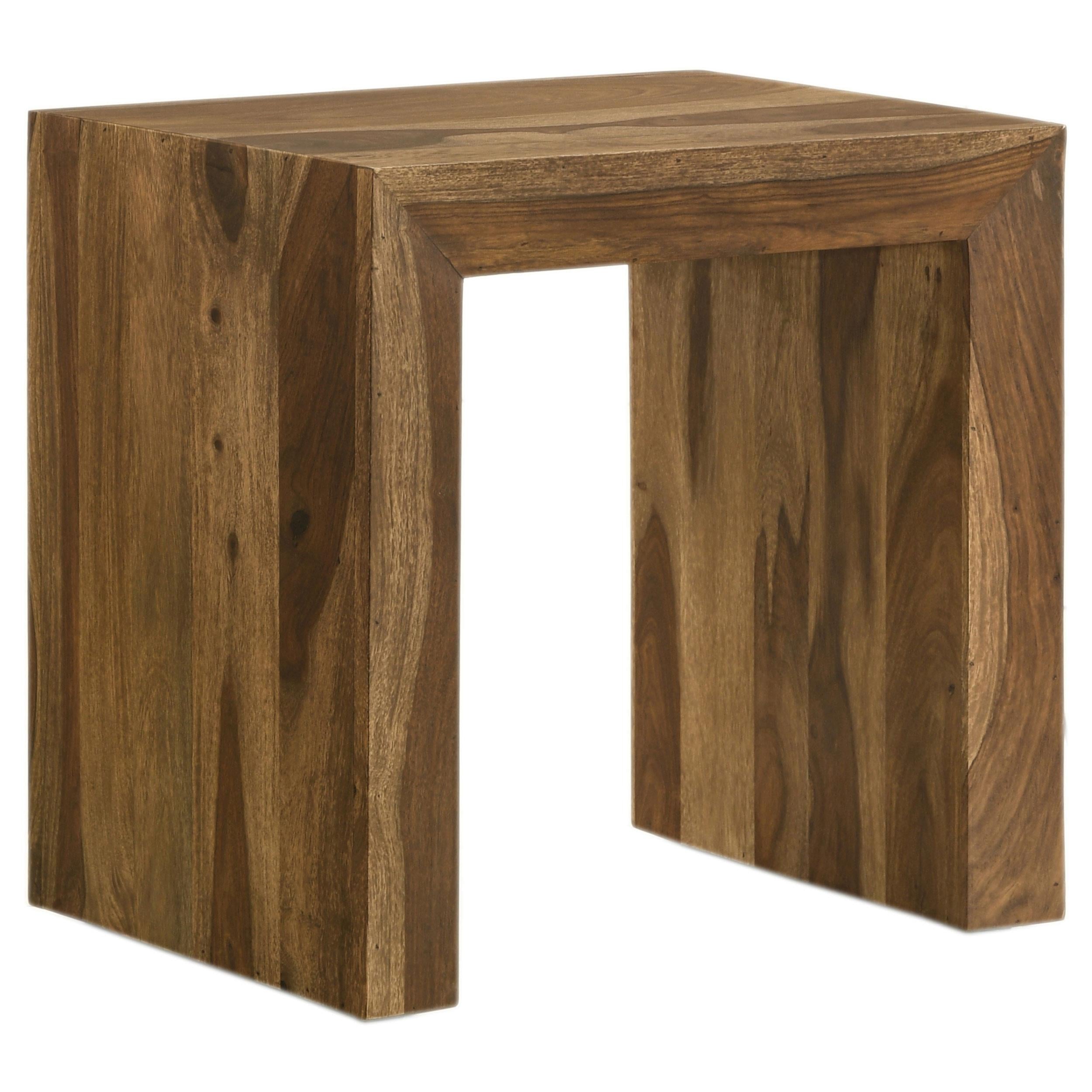  Coaster Furniture Odilia 708418-S3 3-piece Solid Wood Coffee and End Table Set - Auburn IMAGE 7