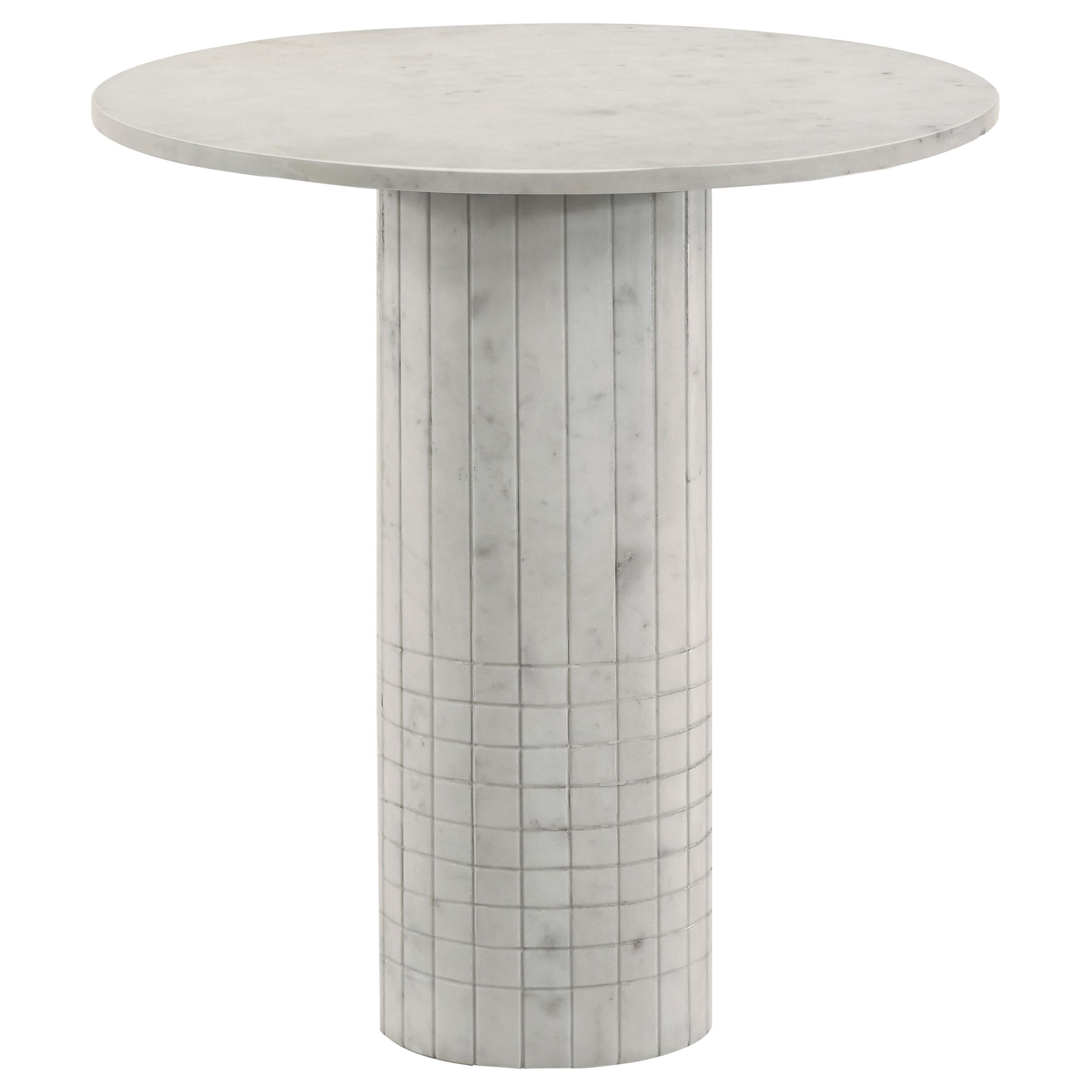  Coaster Furniture Astoria 709668-S3 3-piece Marble Coffee and End Table Set - White IMAGE 3