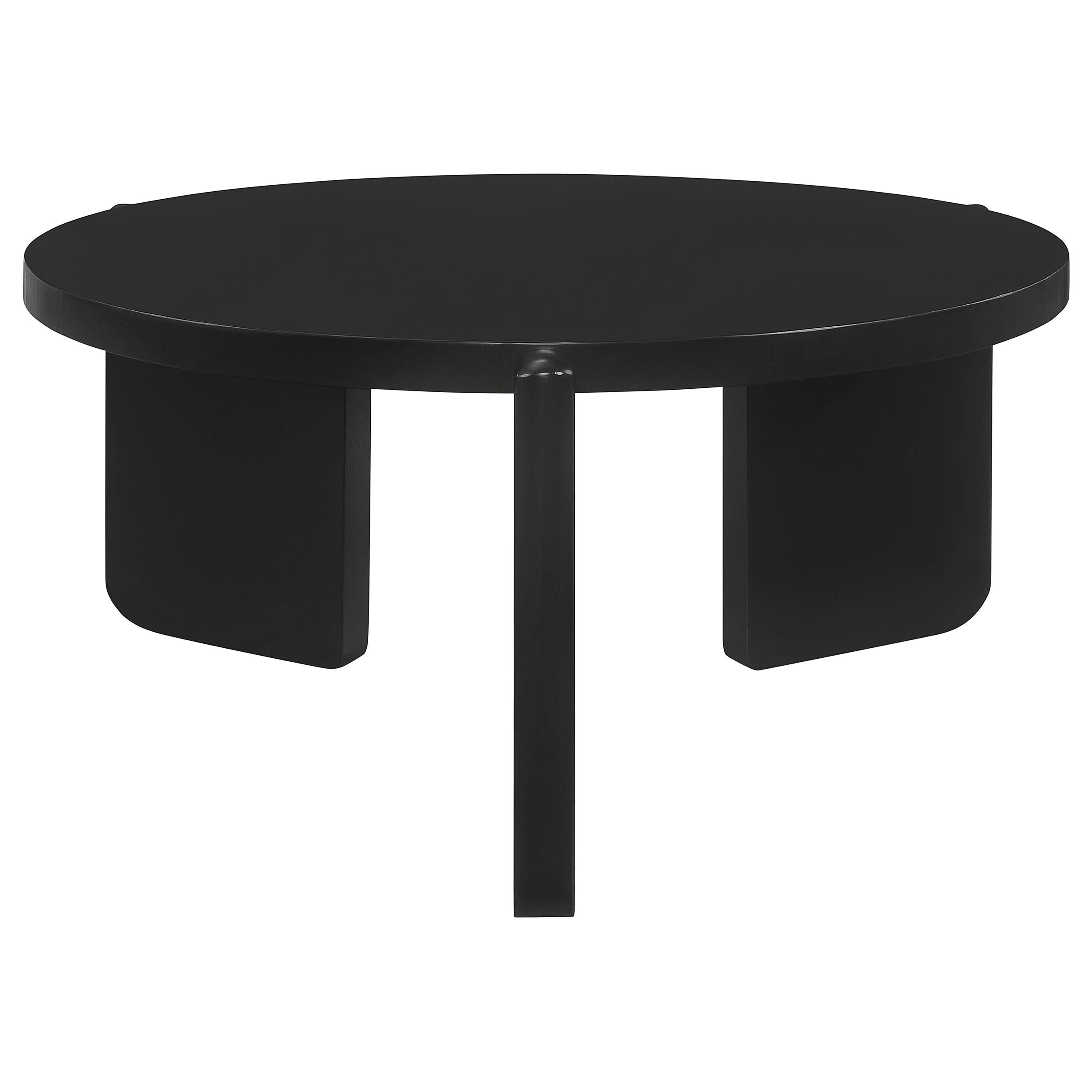  Coaster Furniture Cordova 709678-S2 2-piece Solid Wood Coffee and End Table Set - Black IMAGE 8