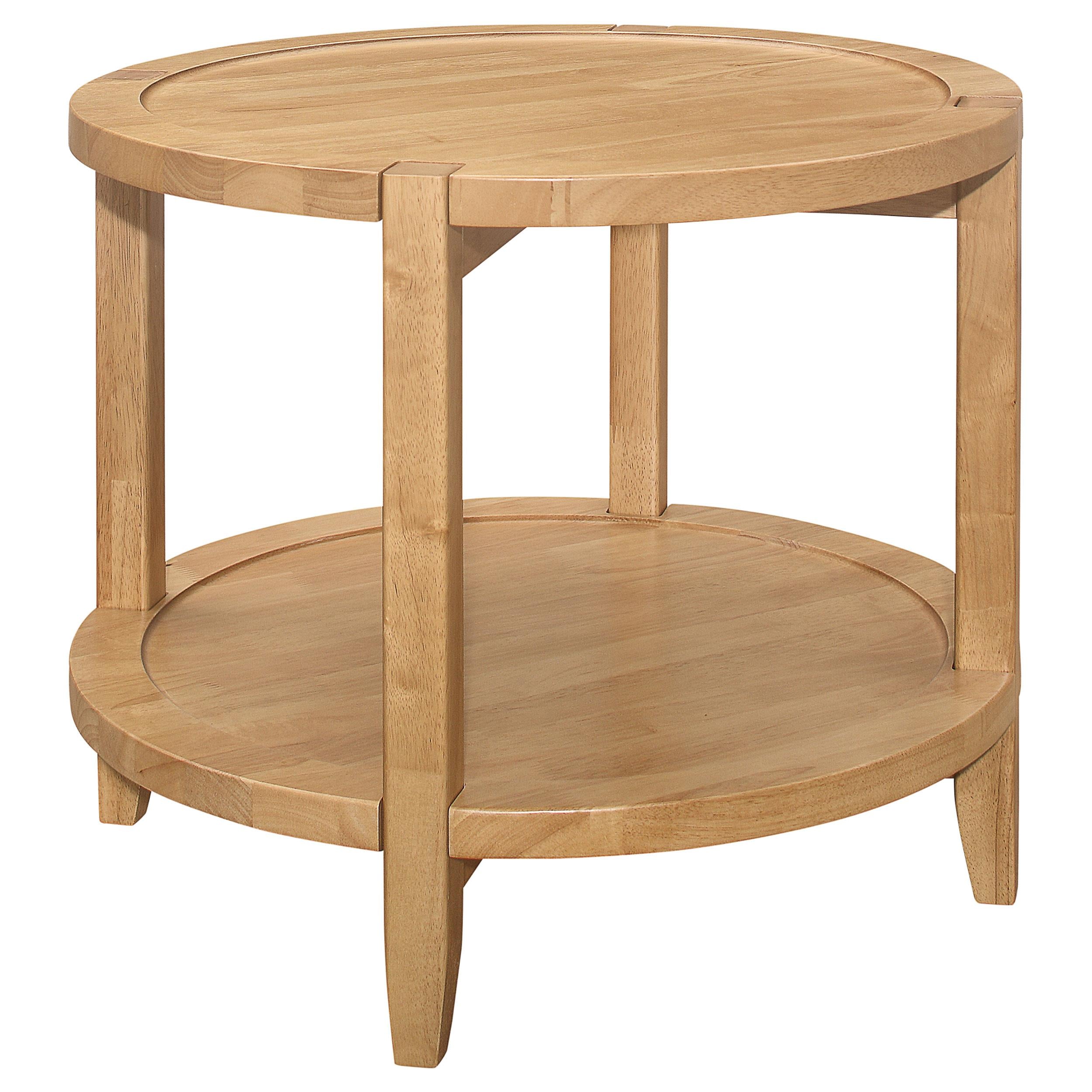  Coaster Furniture Camillo 709698-S3 3-piece Round Coffee and End Table Set - Maple IMAGE 7