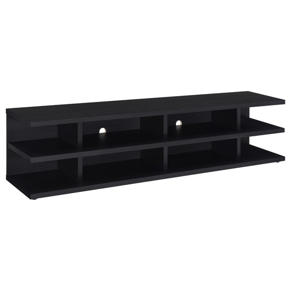 Coaster Furniture Cartmill 710533 78-inch 2-tier TV Stand Media Console - Black
