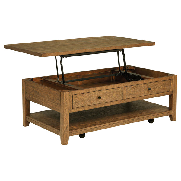 Coaster Furniture Payne 710545 48-inch Mobile Lift Top Coffee Table - Distressed Brown