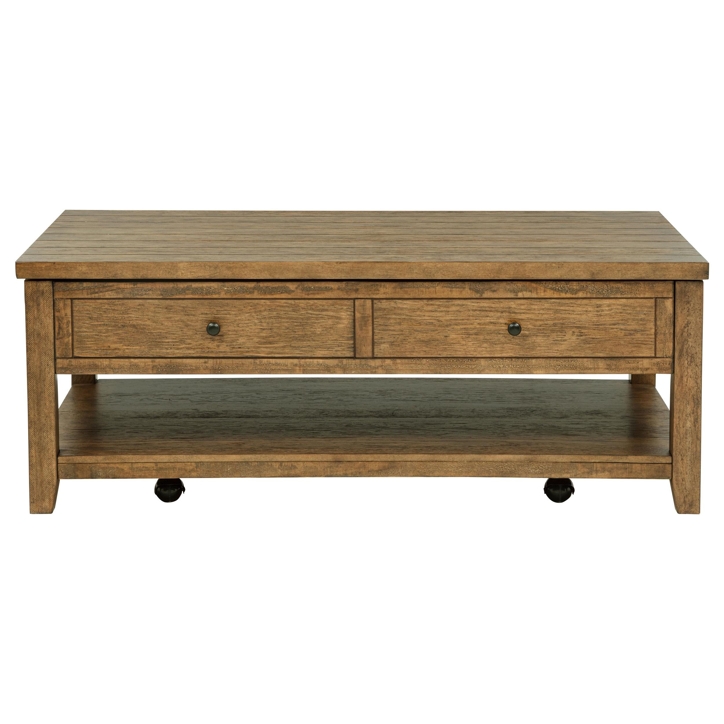  Coaster Furniture Payne 710545 48-inch Mobile Lift Top Coffee Table - Distressed Brown IMAGE 6