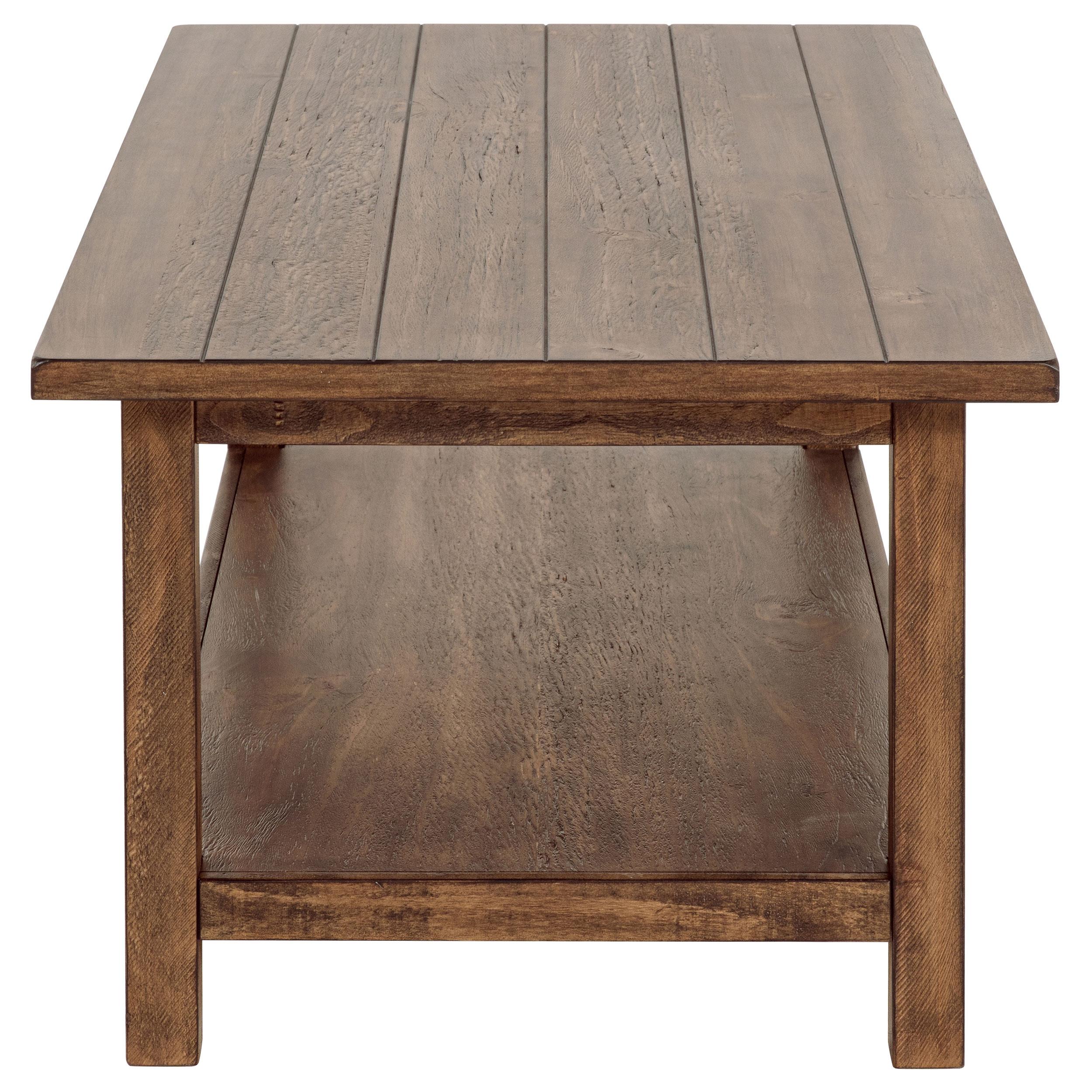  Coaster Furniture Payne 710548-S2 2-piece Coffee and 1-drawer End Table Set - Brown IMAGE 3