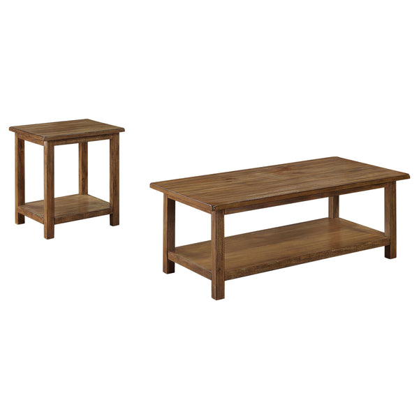 Coaster Furniture Payne 710548-S2A 2-piece Coffee and End Table Set - Distressed Brown