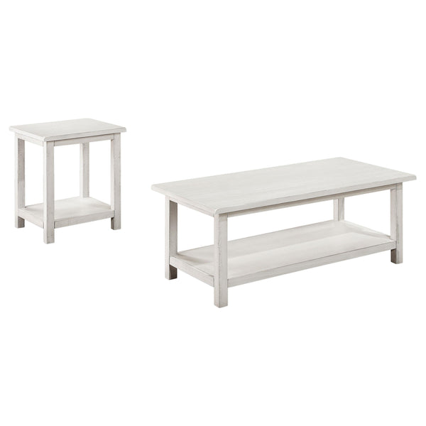Coaster Furniture Payne 710558-S2A 2-piece Coffee and End Table Set - Distressed White