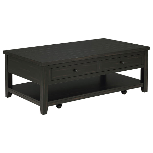 Coaster Furniture Payne 710565 48-inch Mobile Lift Top Coffee Table - Distressed Java
