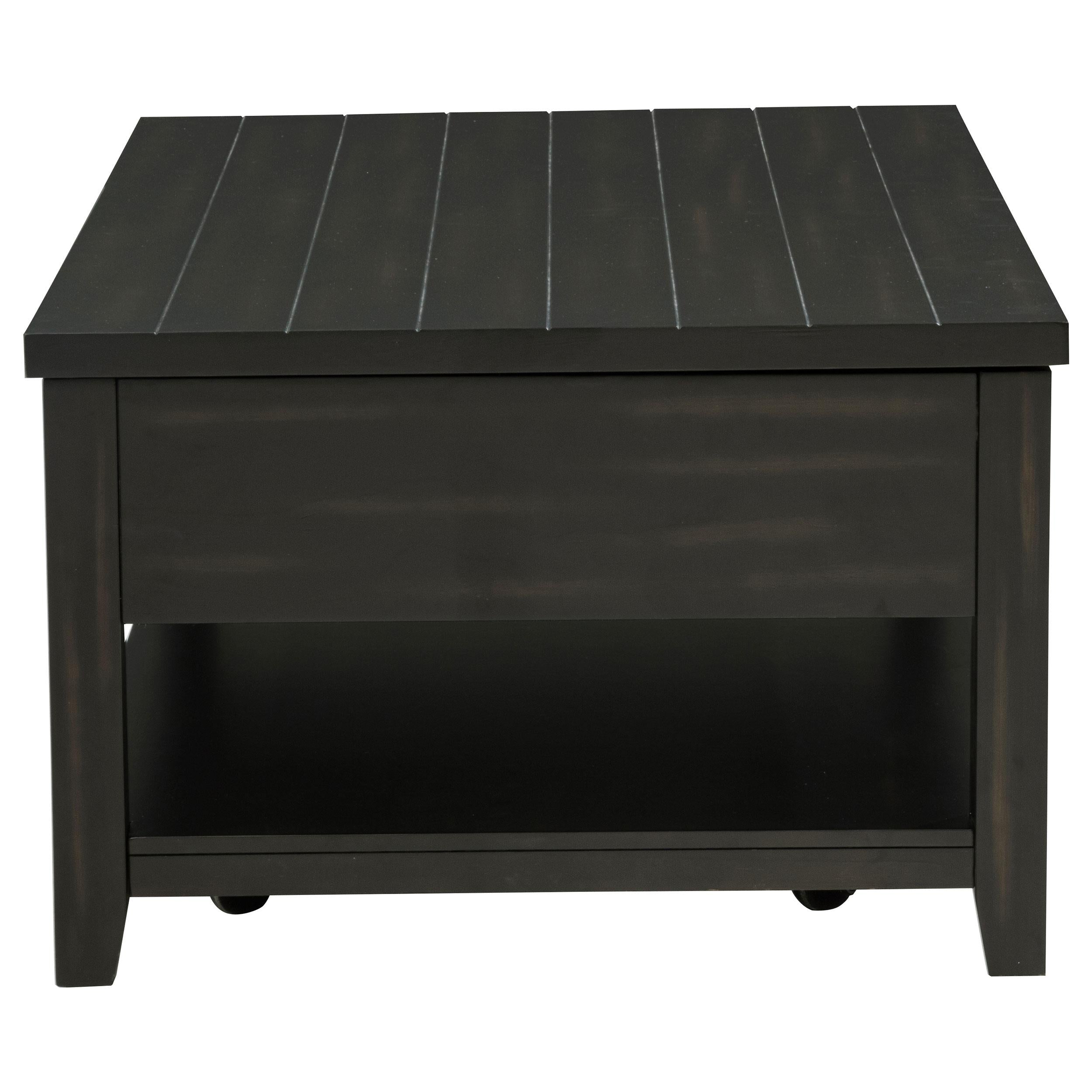  Coaster Furniture Payne 710565 48-inch Mobile Lift Top Coffee Table - Distressed Java IMAGE 3