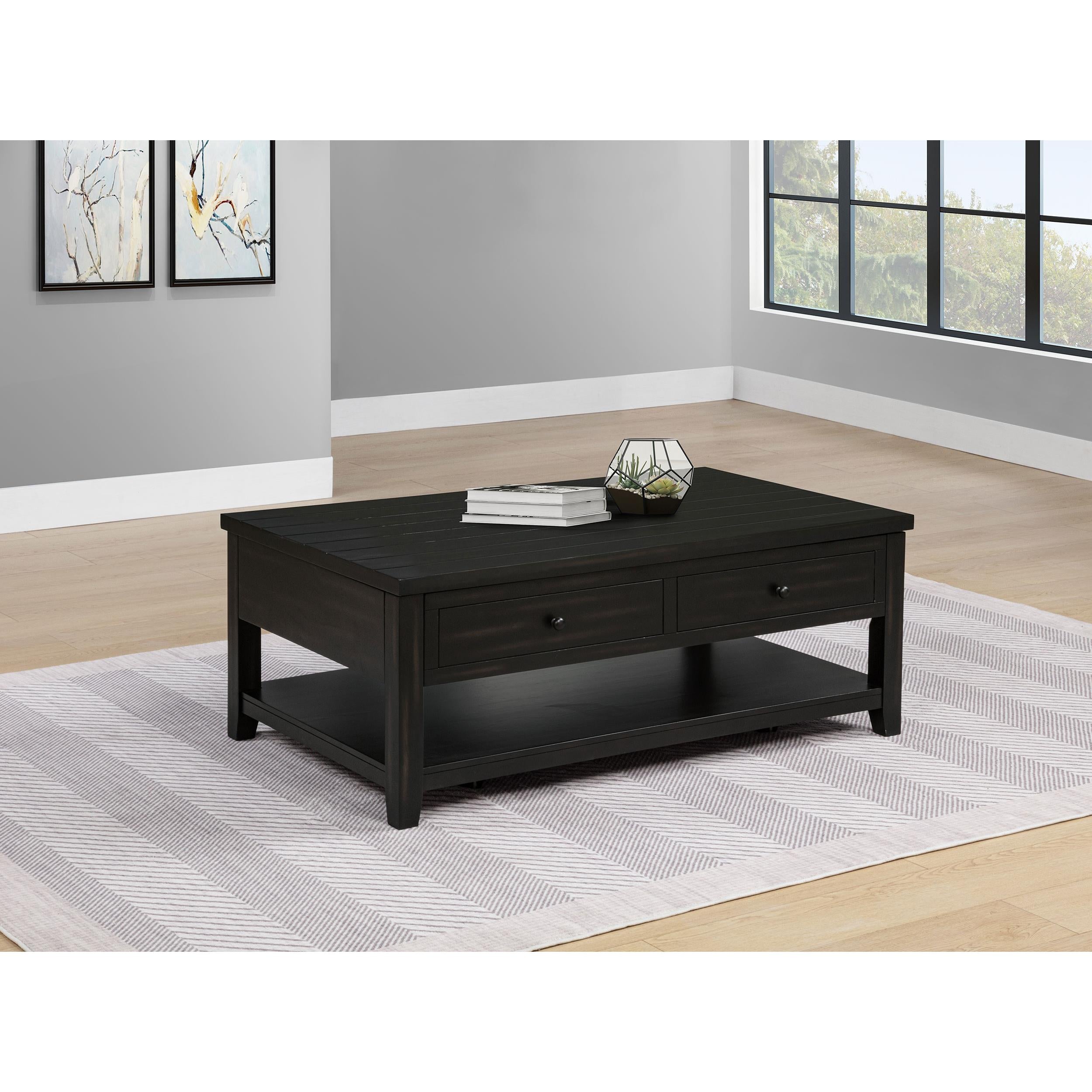  Coaster Furniture Payne 710565 48-inch Mobile Lift Top Coffee Table - Distressed Java IMAGE 6
