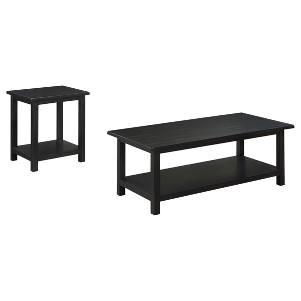 Coaster Furniture Payne 710568-S2A 2-piece Coffee and End Table Set - Distressed Java