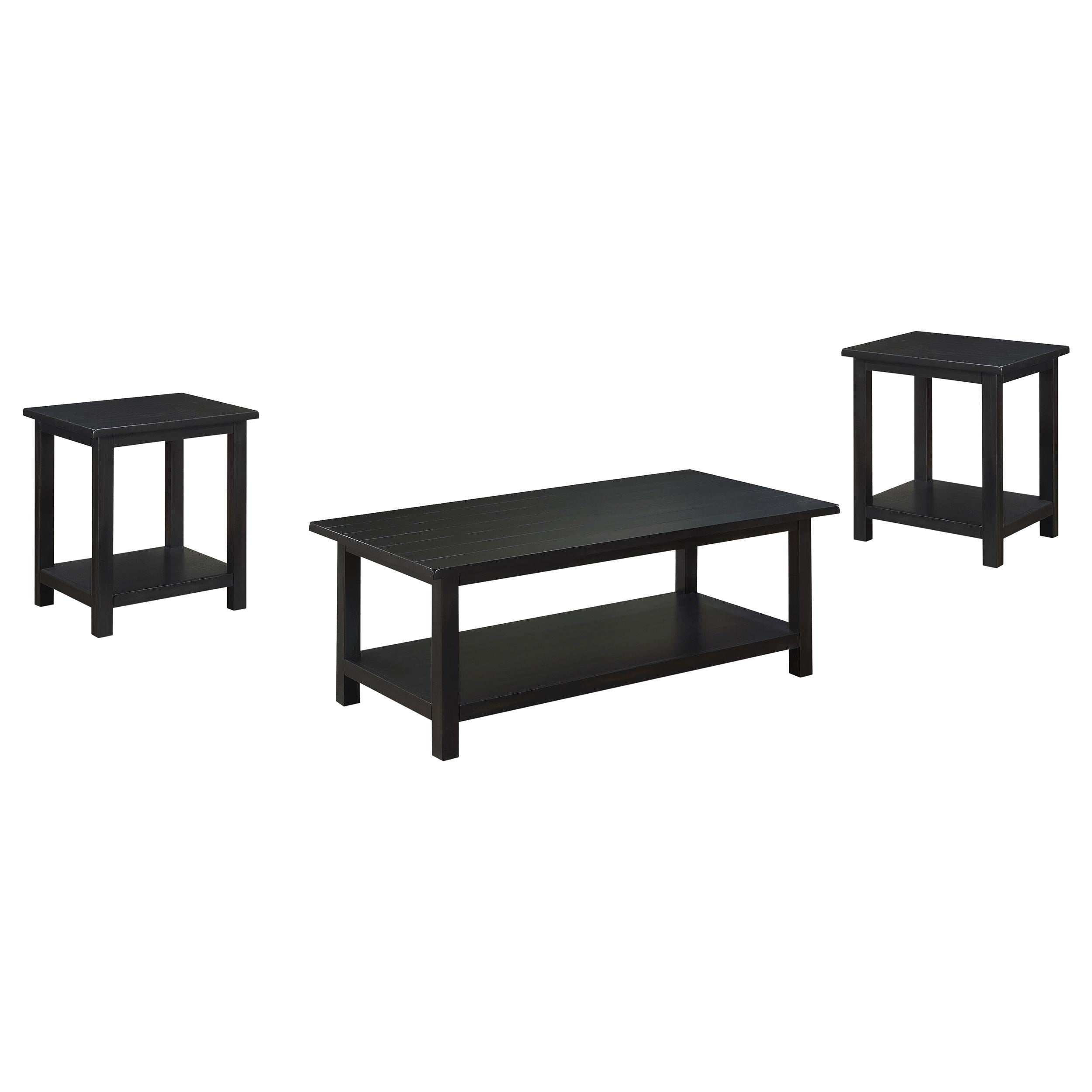  Coaster Furniture Payne 710568-S3A 3-piece Coffee and End Table Set - Distressed Java IMAGE 1