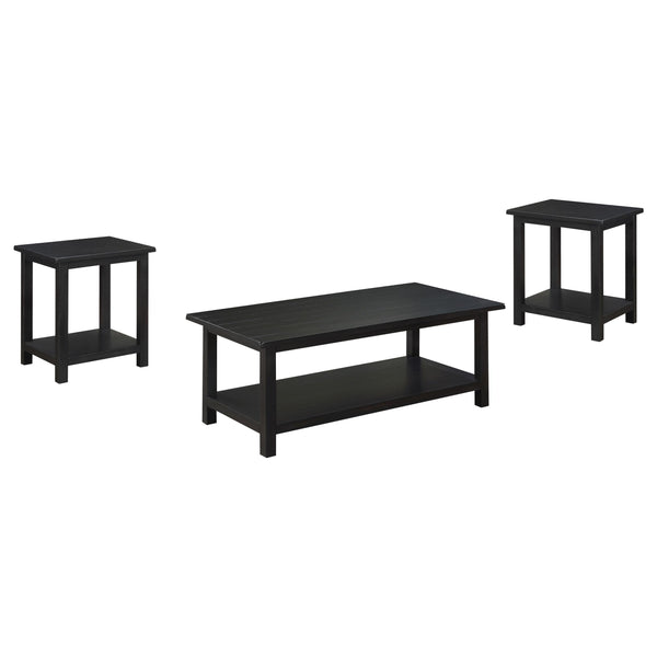 Coaster Furniture Payne 710568-S3A 3-piece Coffee and End Table Set - Distressed Java