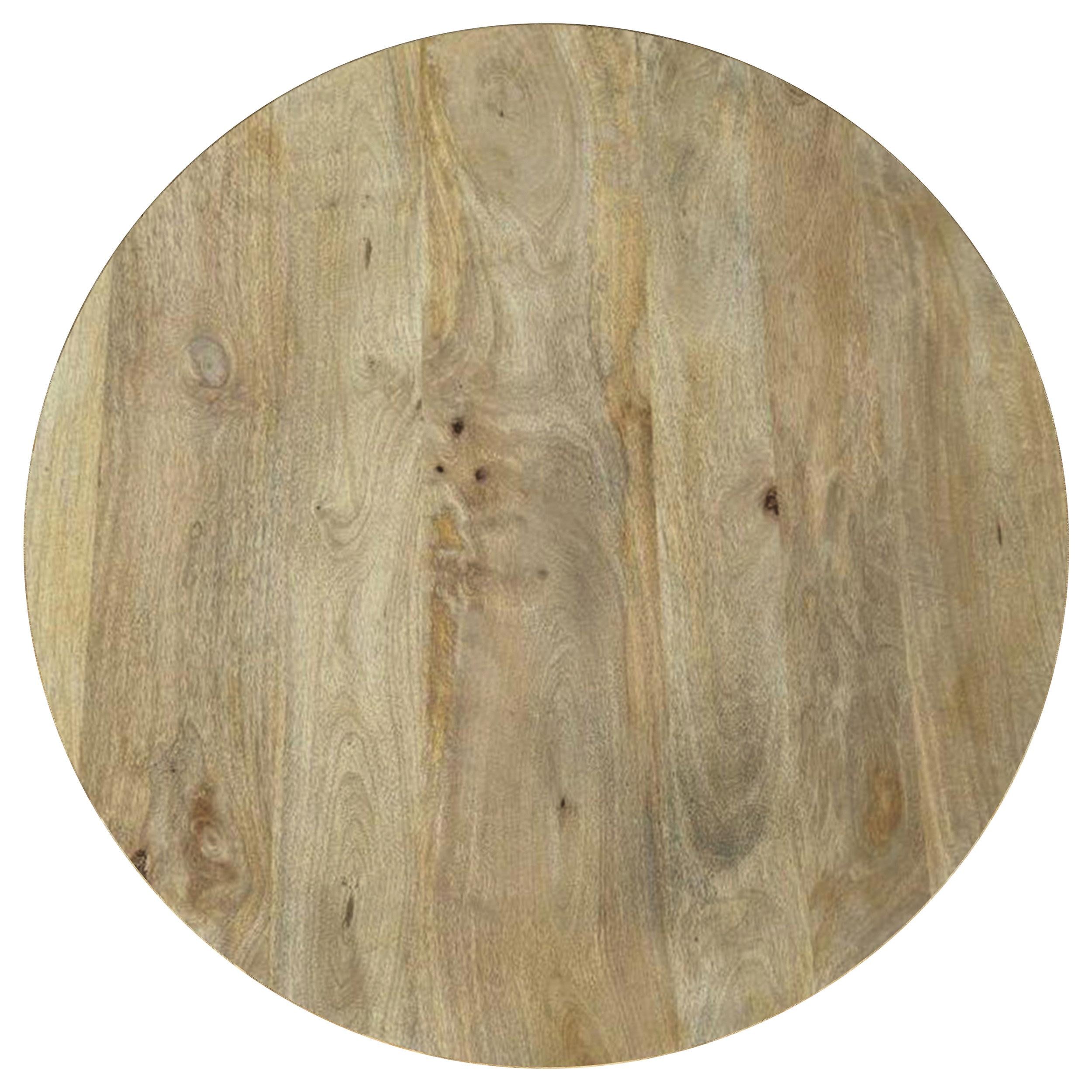  Coaster Furniture Touhy 710608-S3 3-piece Round Coffee and End Table Set - Natural Mango IMAGE 5