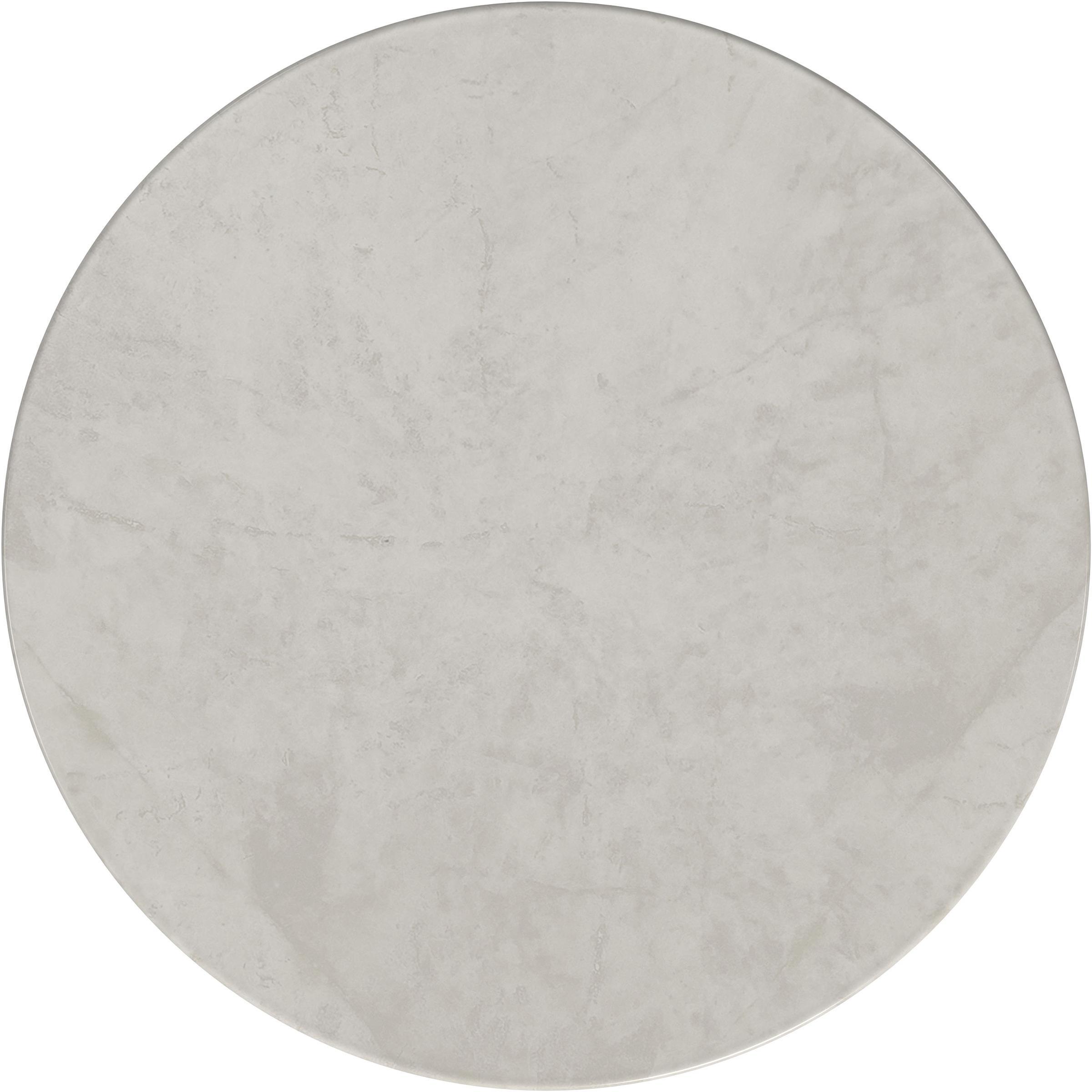  Coaster Furniture Hermas 710738-S2 2-piece Round Marble Coffee and End Table Set - White IMAGE 12