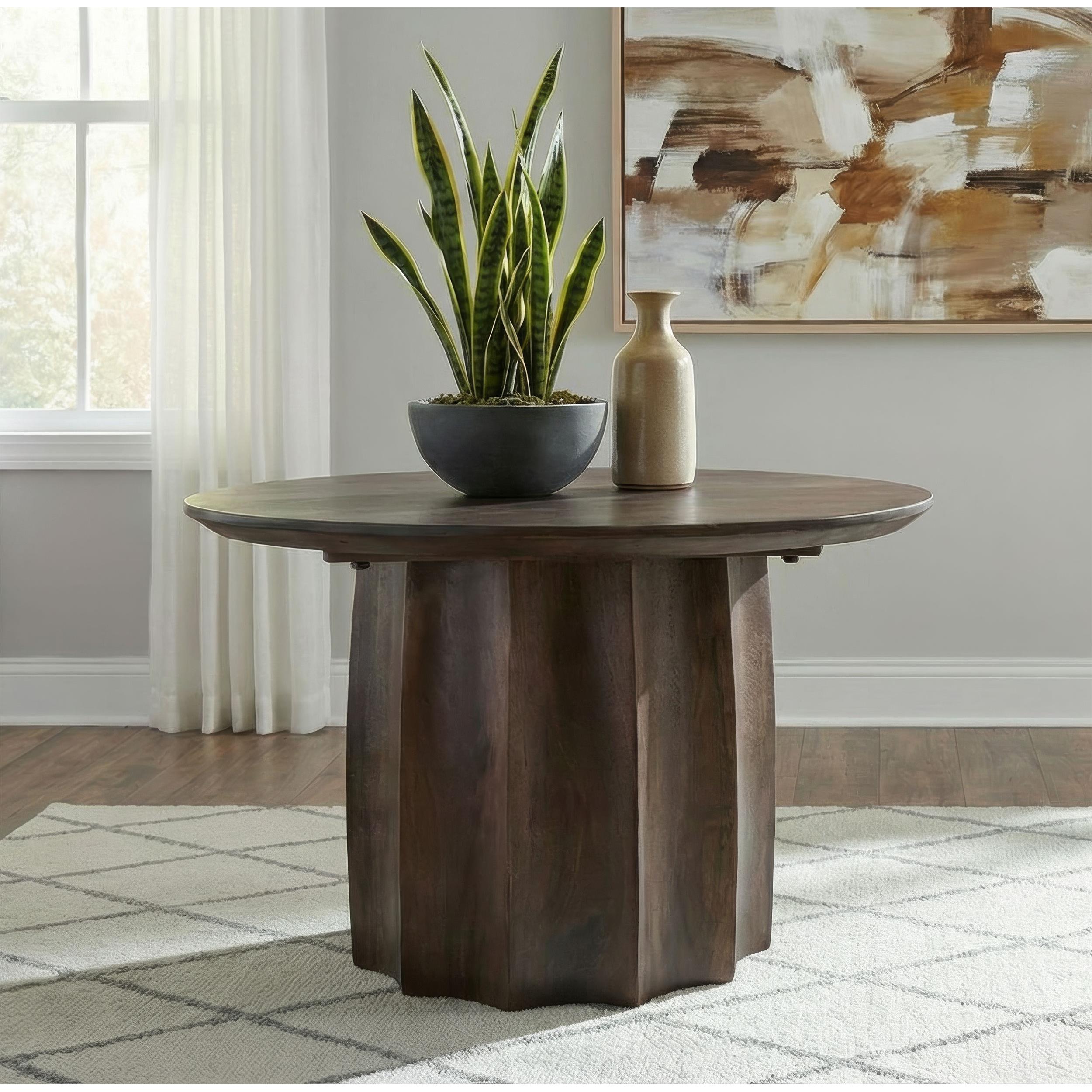  Coaster Furniture Cayenne 710778 Solid Mango Wood Coffee Table - Walnut IMAGE 5