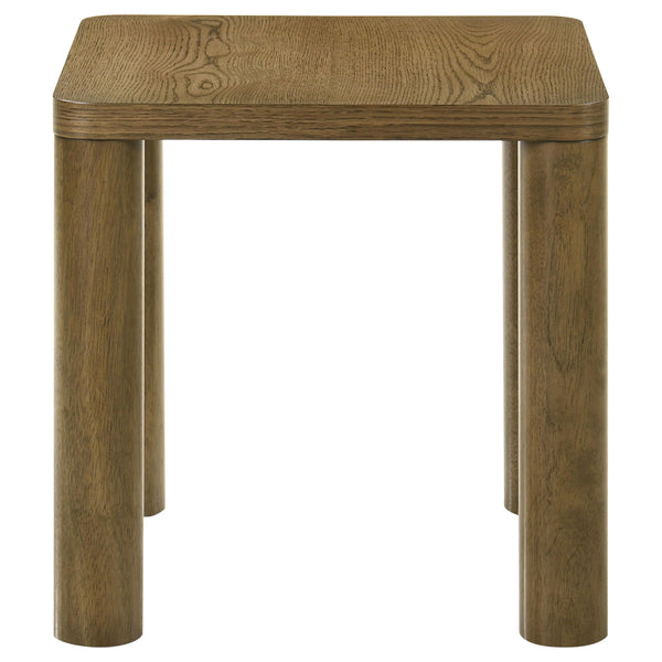 Coaster Furniture Castlewood 710857 Engineered Wood Accent End Table - Brown Oak