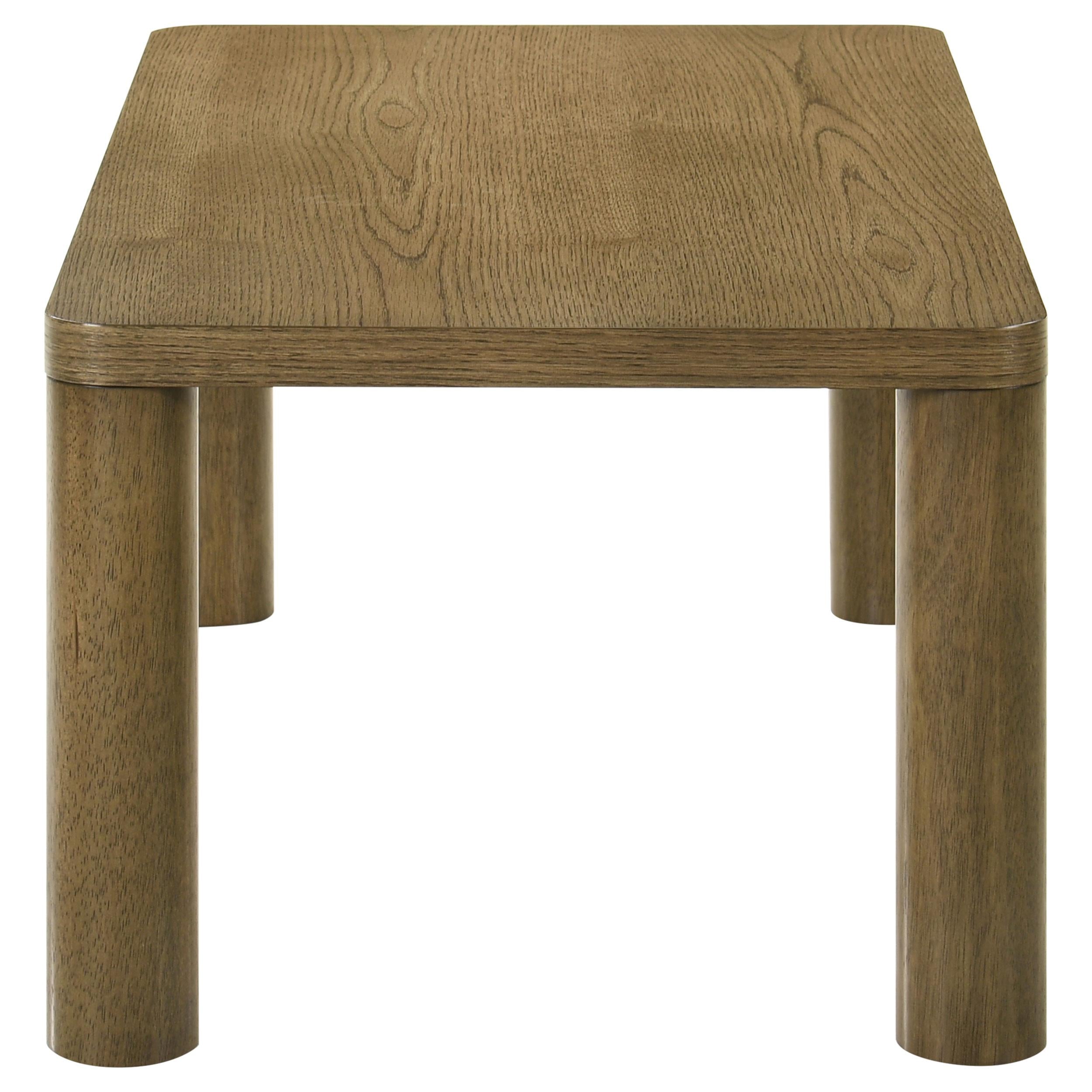  Coaster Furniture Castlewood 710858 Engineered Wood Coffee Table - Brown Oak IMAGE 2