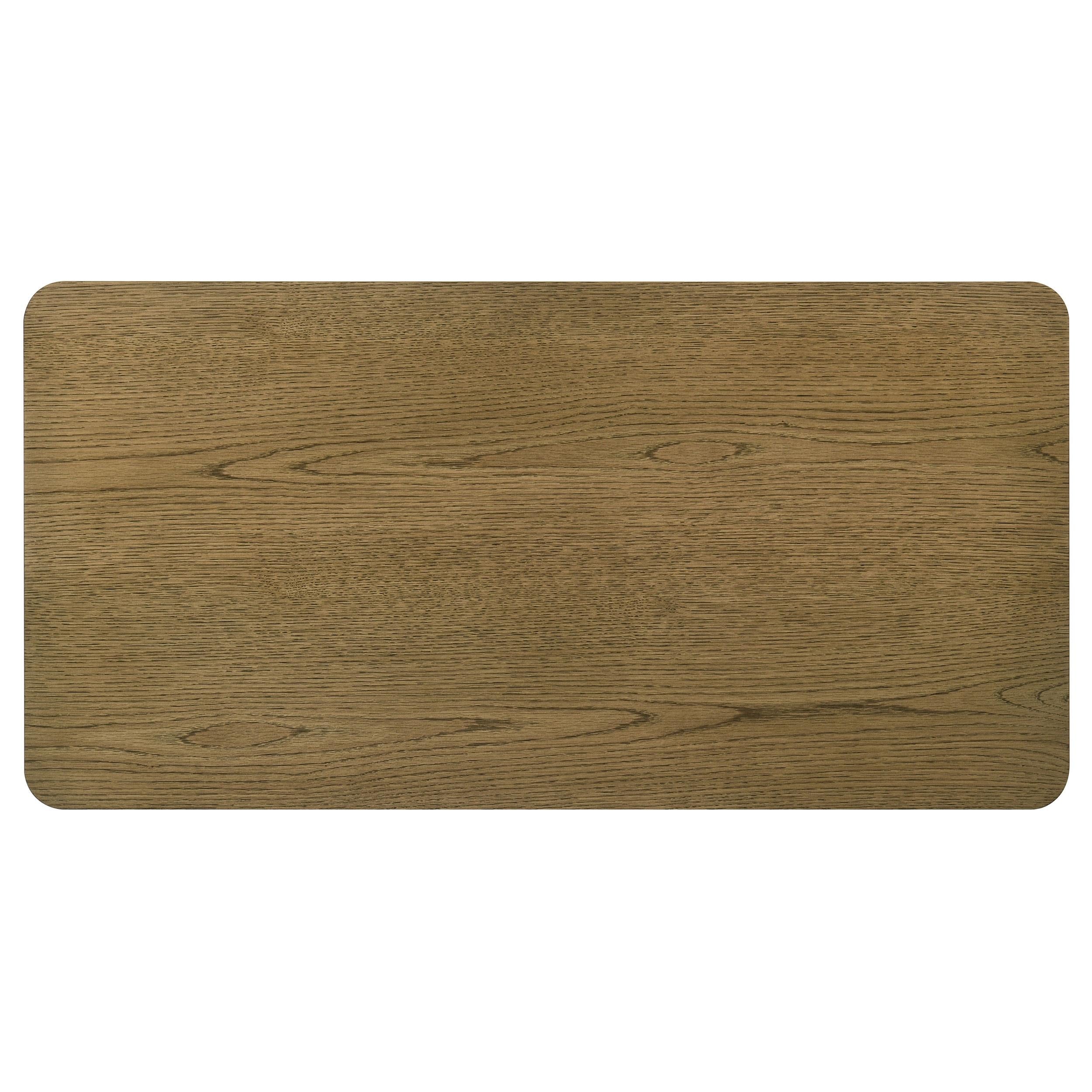  Coaster Furniture Castlewood 710858 Engineered Wood Coffee Table - Brown Oak IMAGE 5