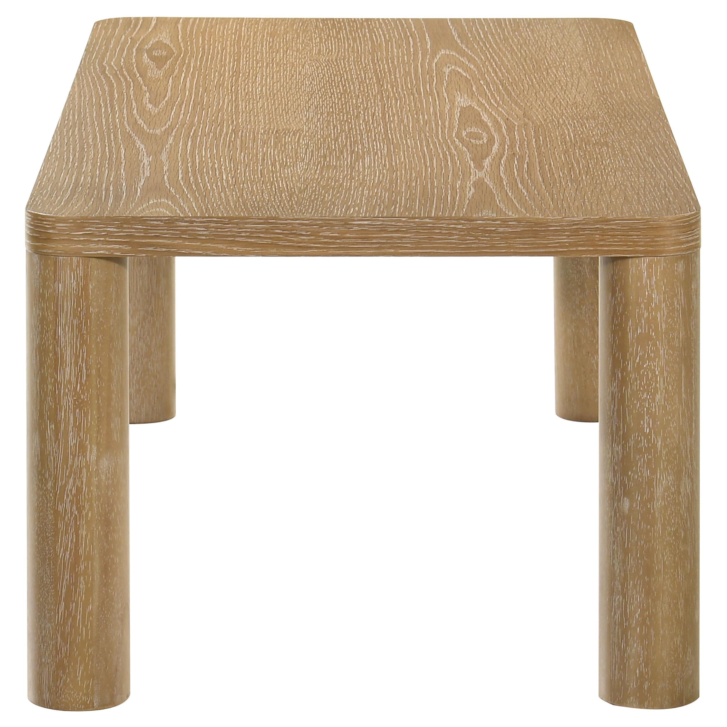  Coaster Furniture Castlewood 710868 Engineered Wood Coffee Table - Light Oak IMAGE 2