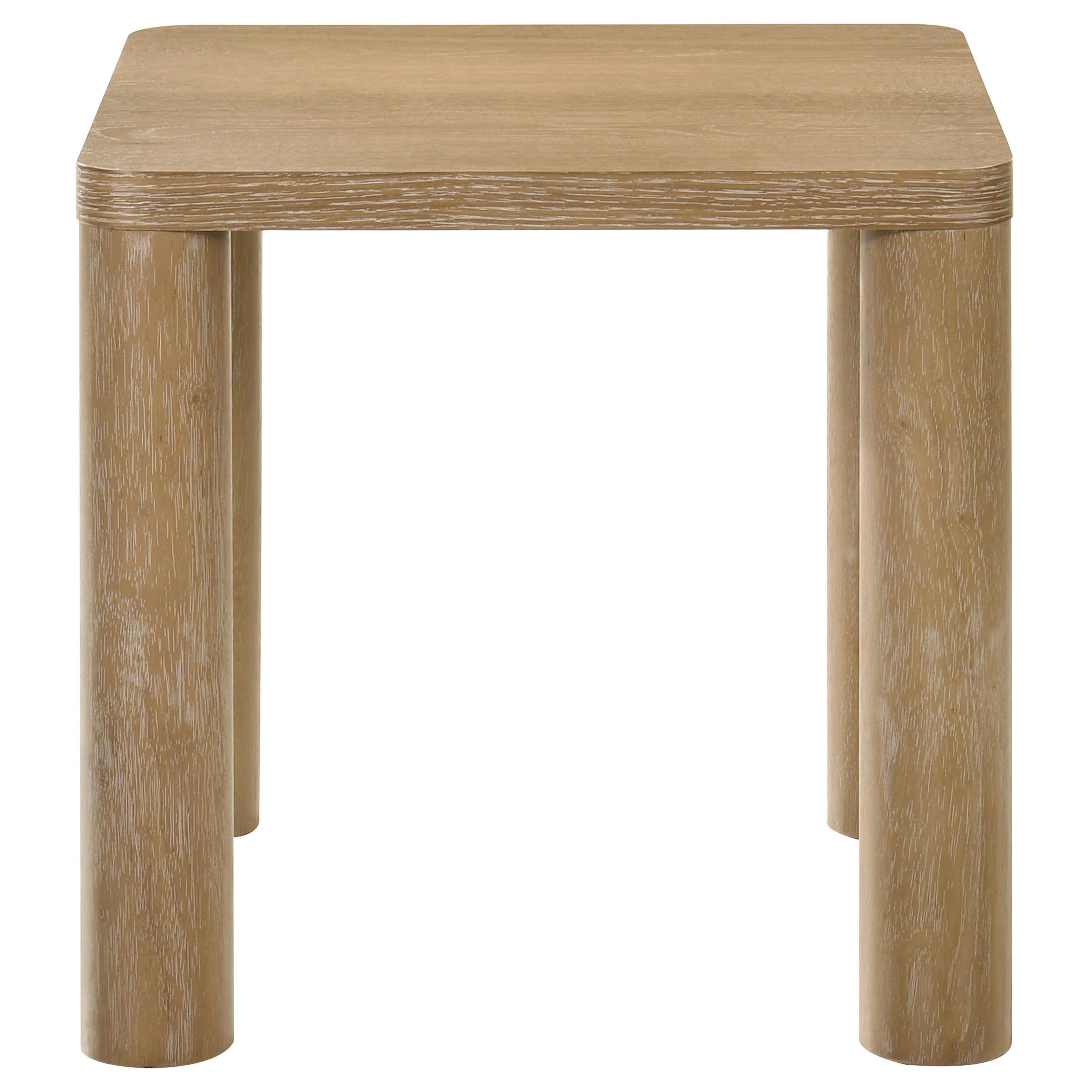  Coaster Furniture Castlewood 710868-S3 3-piece Cocktail Coffee Table Set - Light Oak IMAGE 4