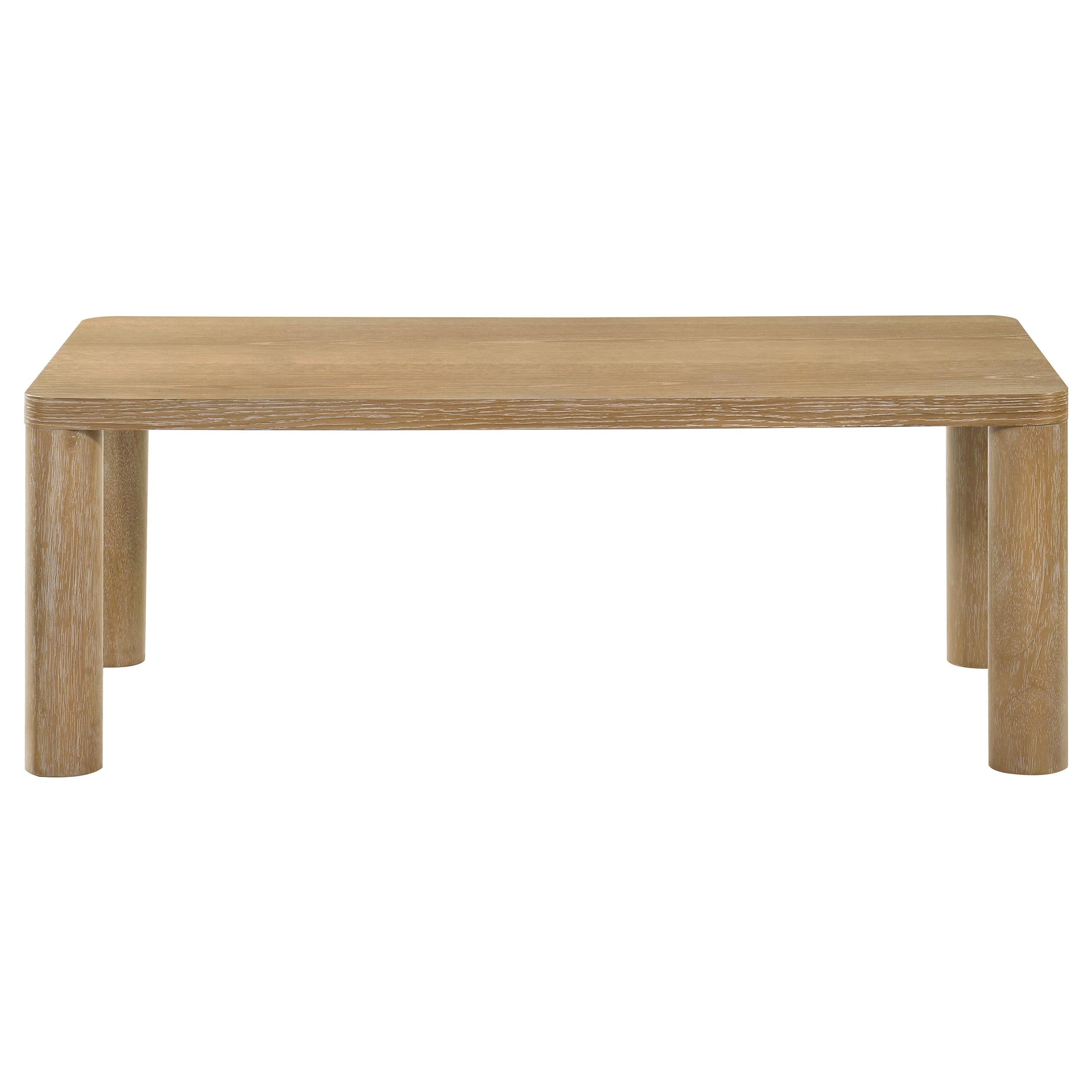  Coaster Furniture Castlewood 710868-S3 3-piece Cocktail Coffee Table Set - Light Oak IMAGE 7