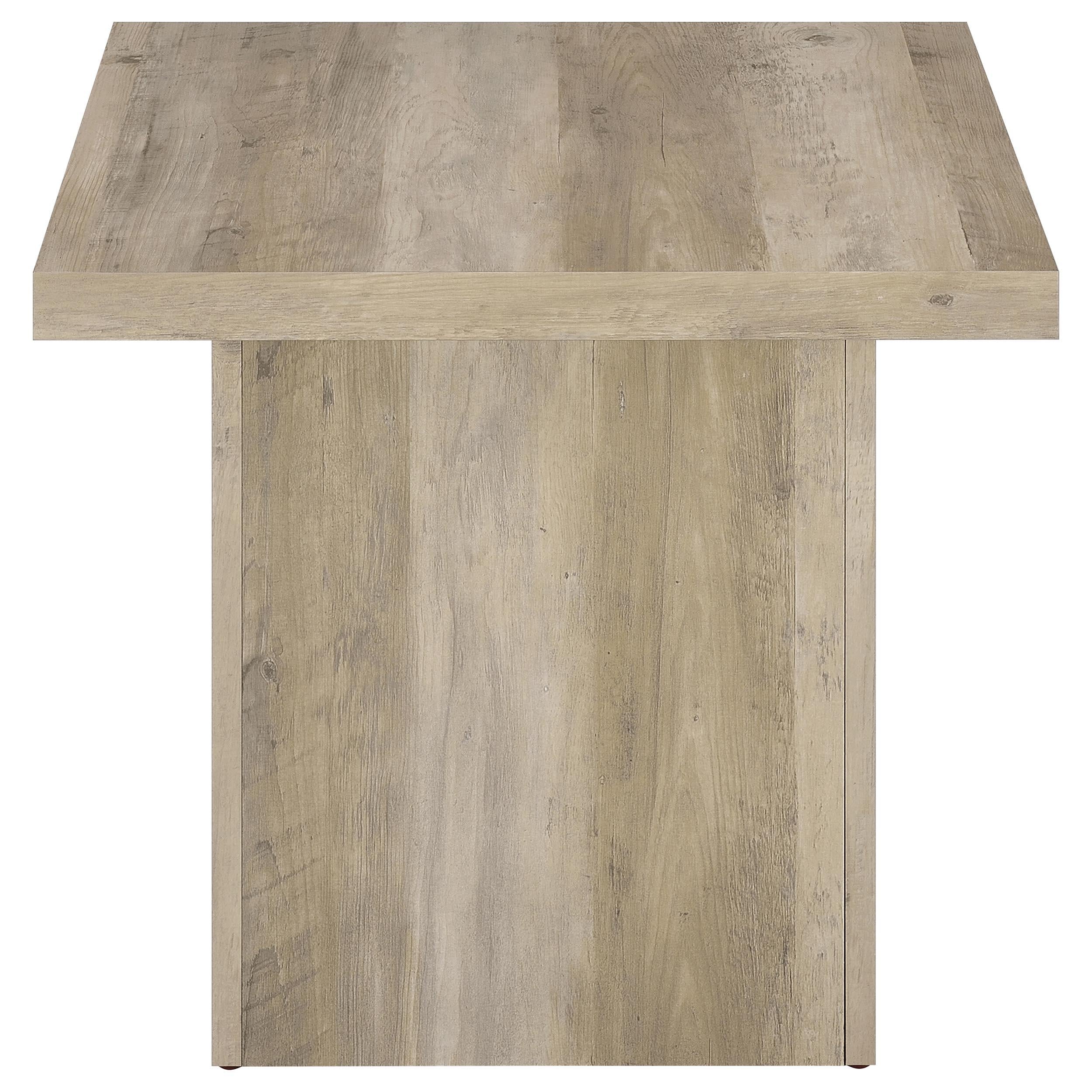  Coaster Furniture Devar 710877 Square Engineered Wood End Table - Distressed Pine IMAGE 9