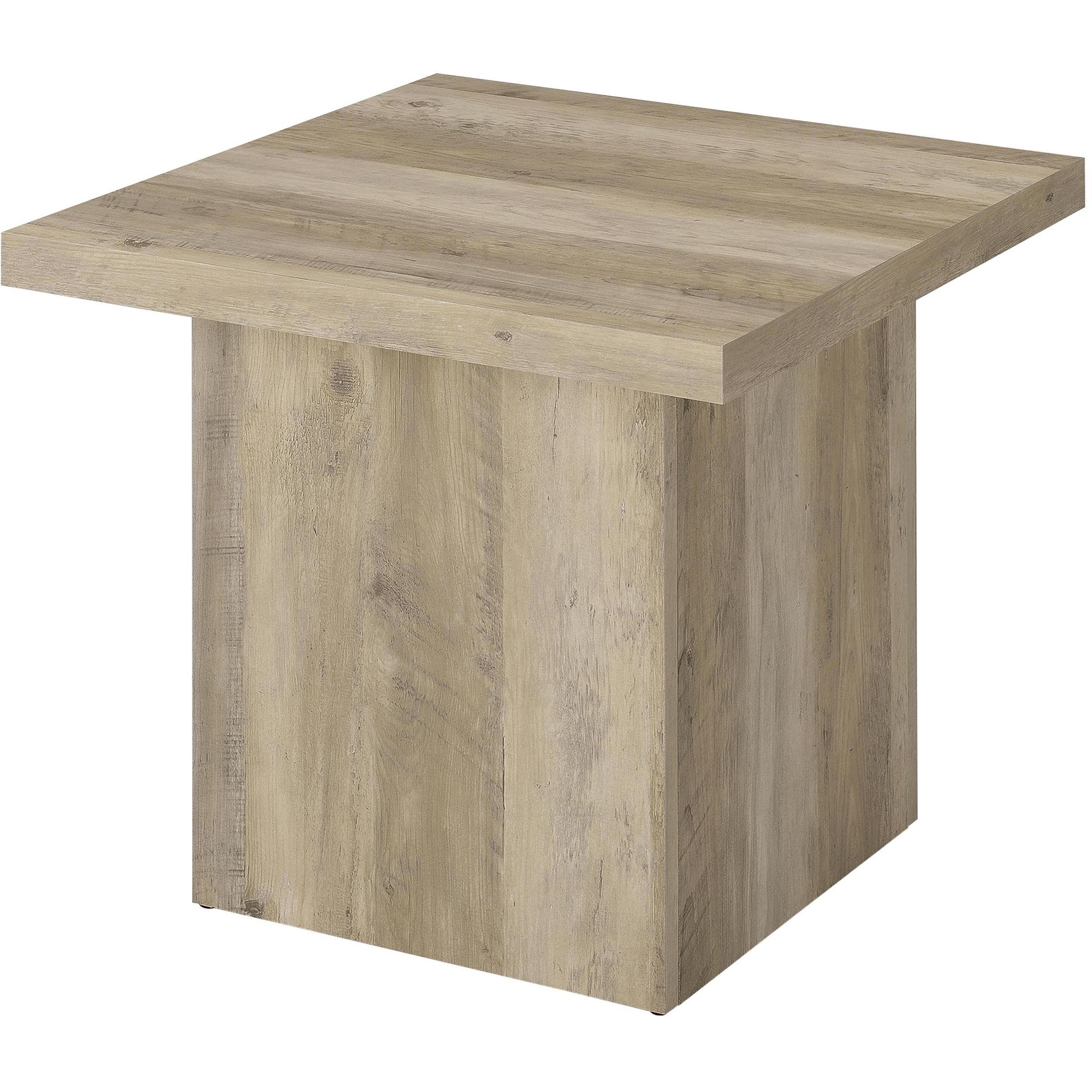  Coaster Furniture Devar 710878-S2 2-piece Square Coffee End Table Set - Distressed Pine IMAGE 5