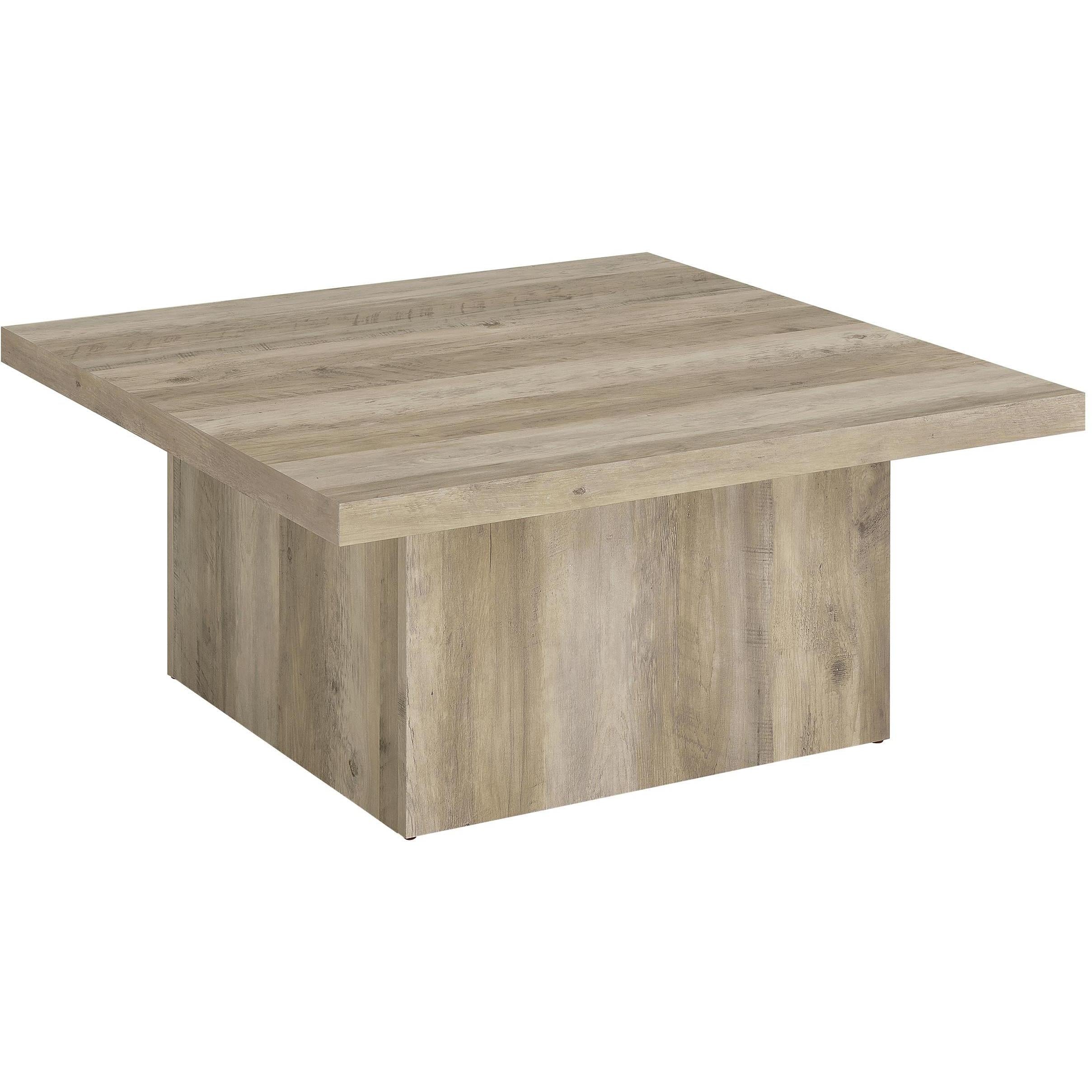  Coaster Furniture Devar 710878-S2 2-piece Square Coffee End Table Set - Distressed Pine IMAGE 8